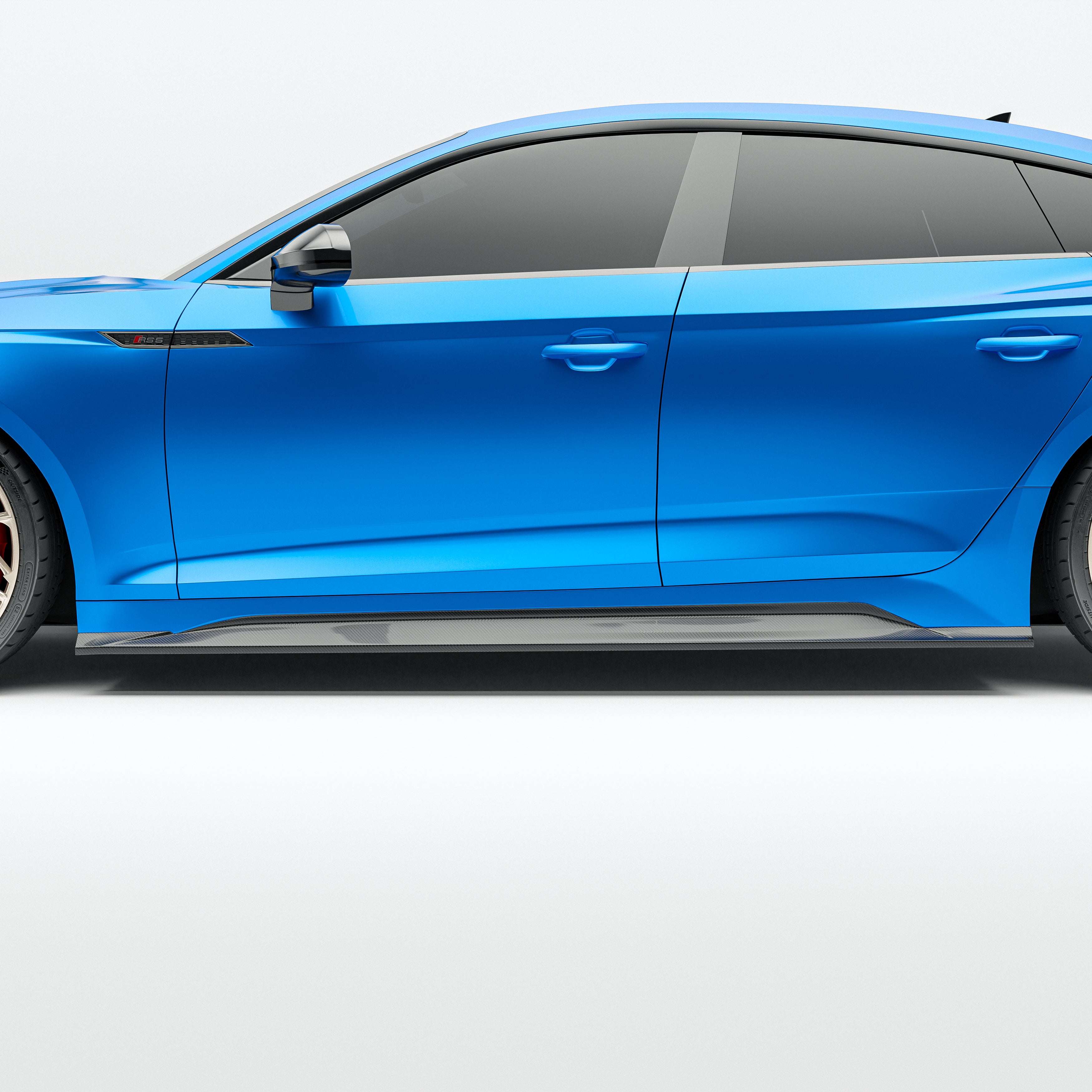 Audi RS5 B9.5 Facelift Sportback Carbon Fiber Side Skirts - Revozport