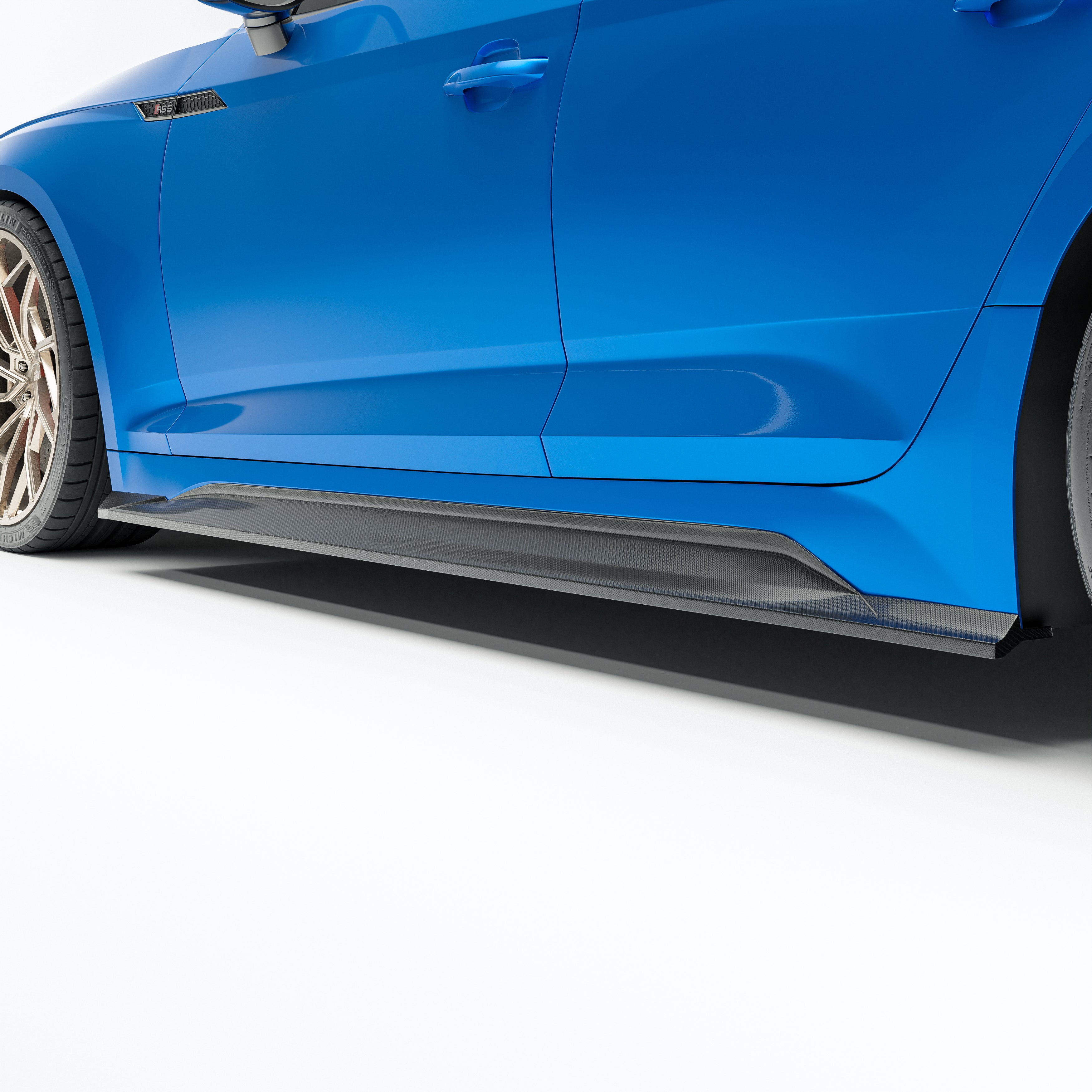 Audi RS5 B9.5 Facelift Sportback Carbon Fiber Side Skirts - Revozport