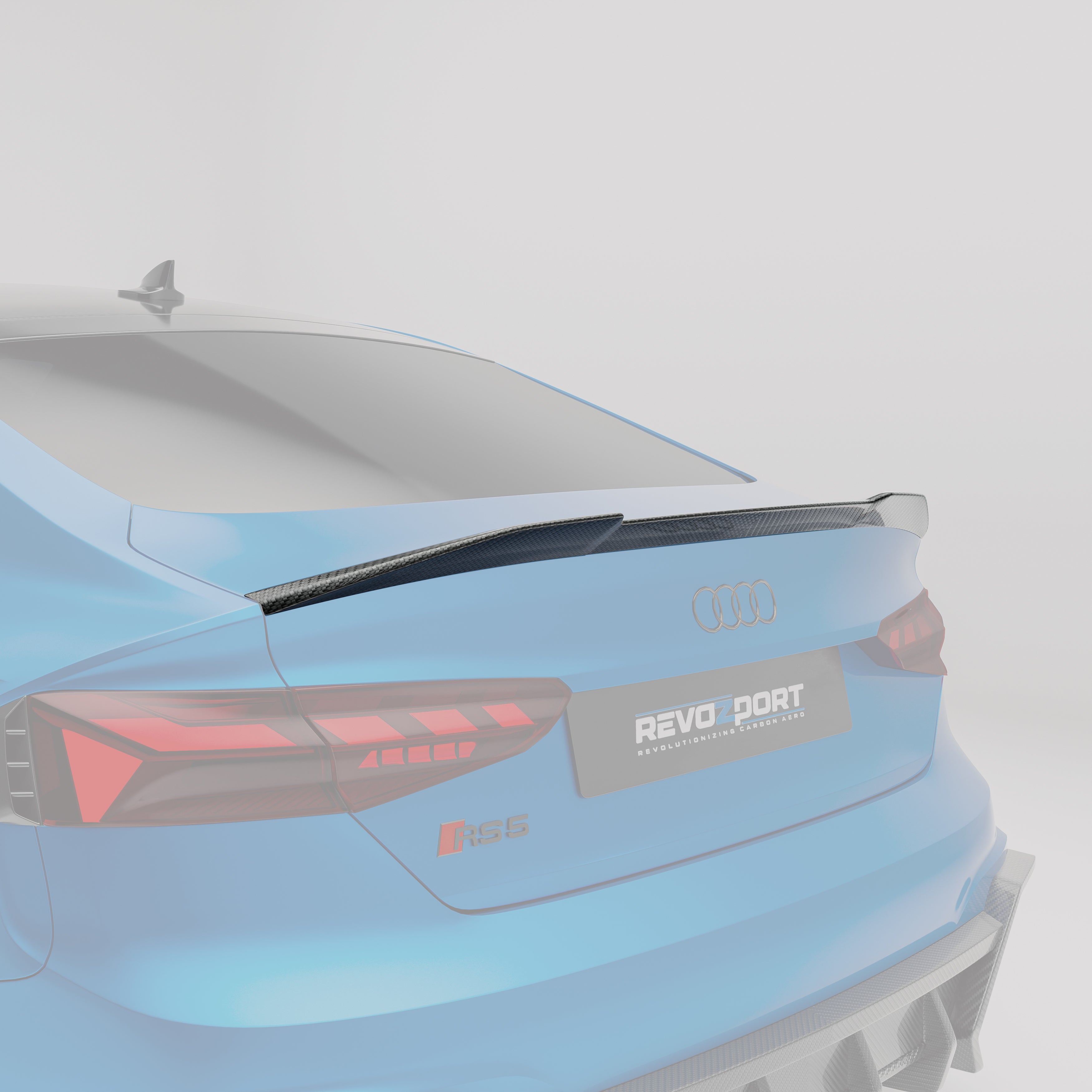 Audi RS5 B9.5 Facelift Sportback Carbon Fiber Spoiler - Revozport