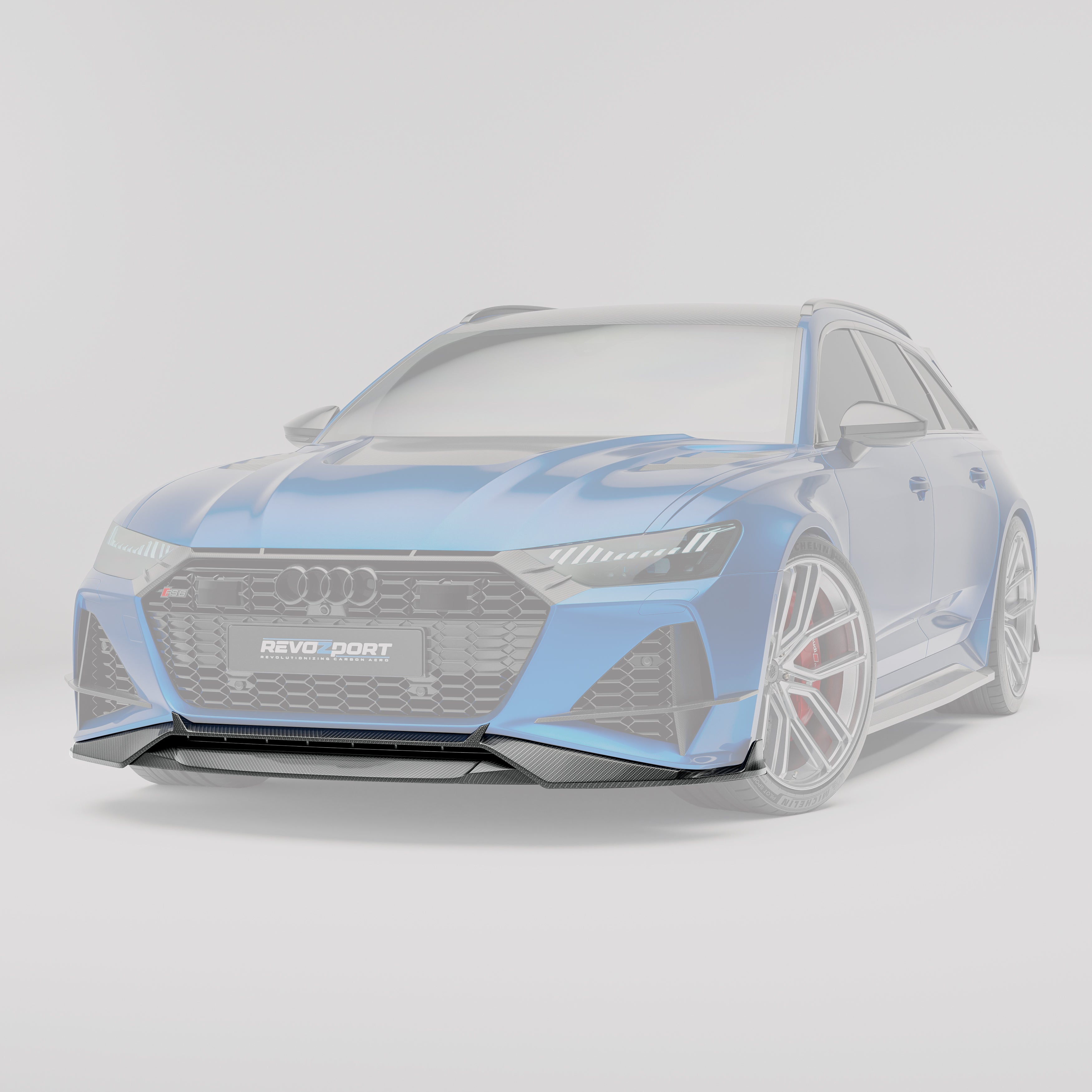 Audi RS6 C8 Carbon Fiber Front Lip - Revozport