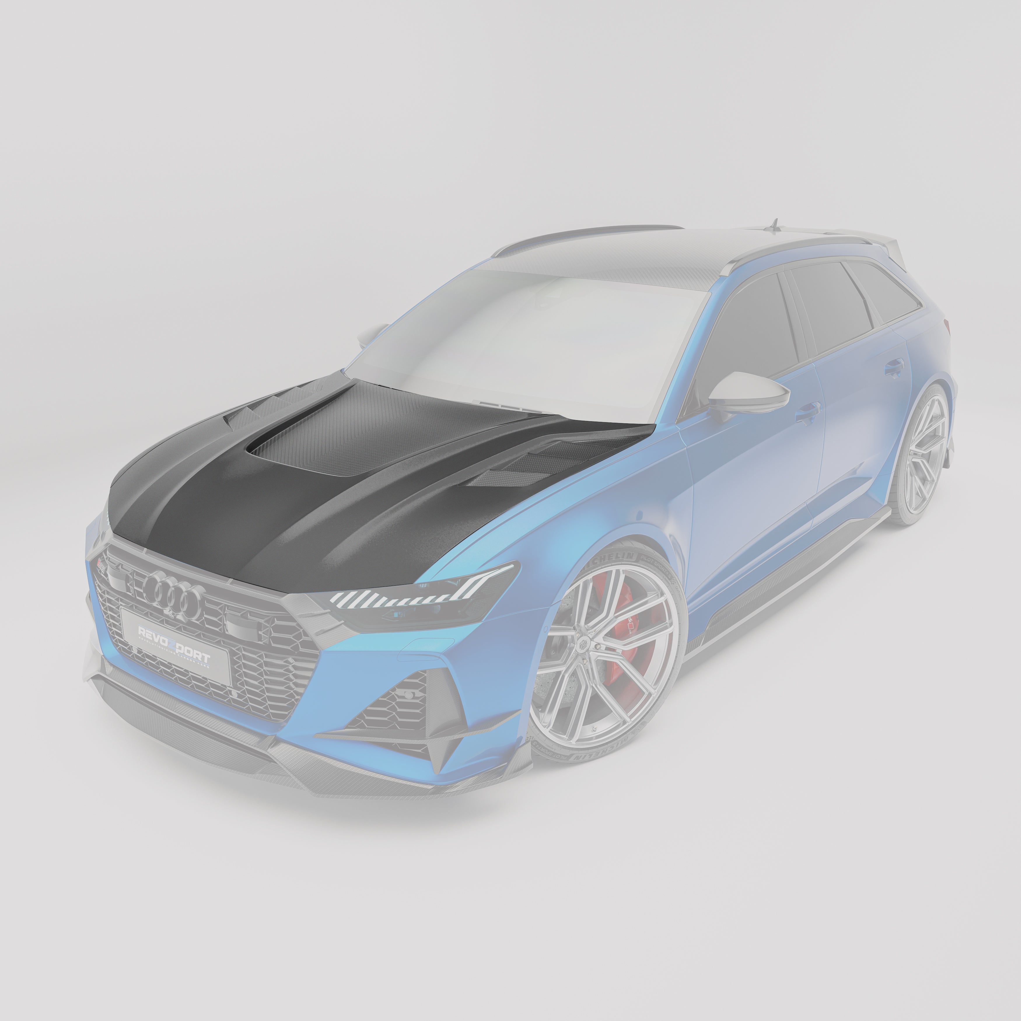 Audi RS6 C8 Carbon Fiber Hood - Revozport