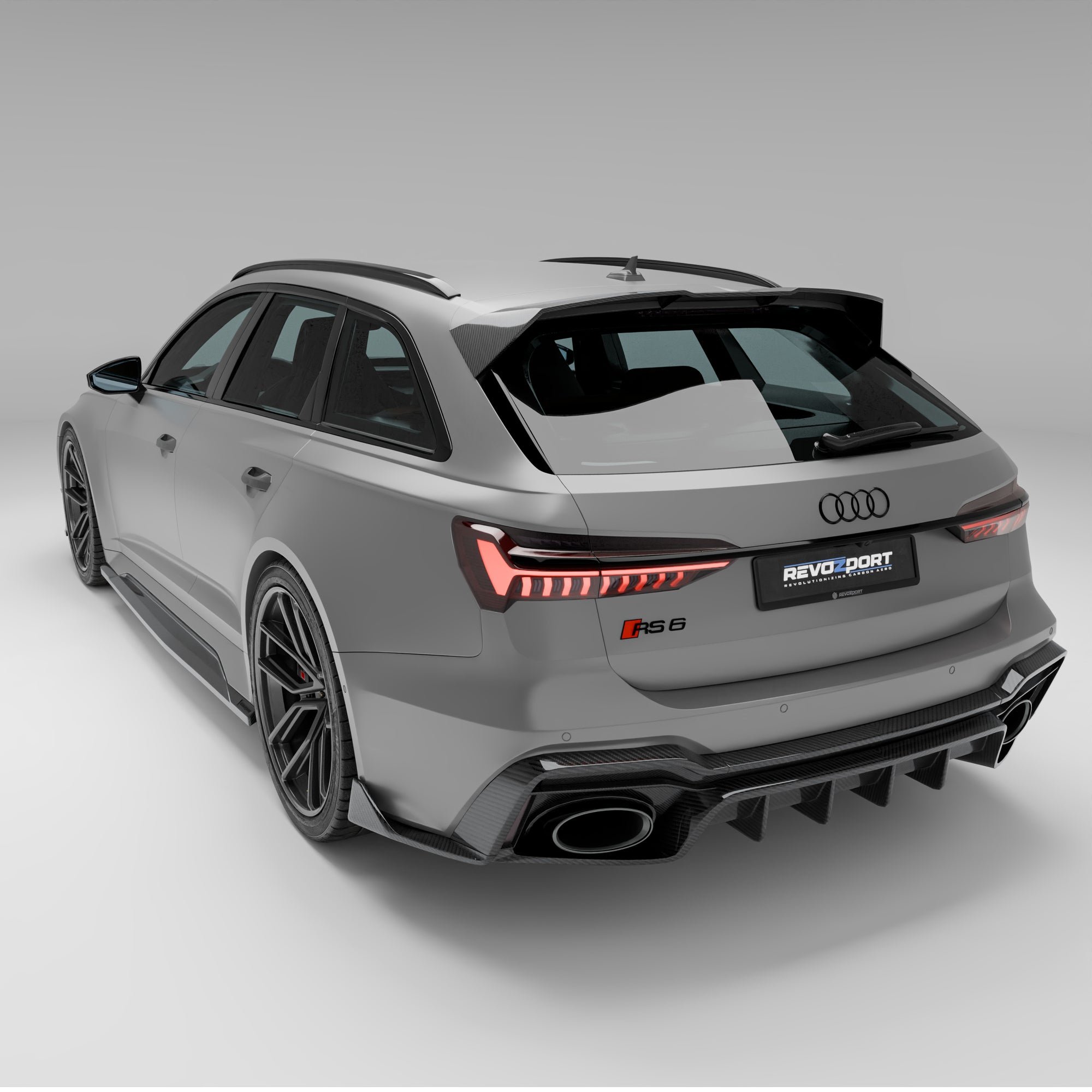 奥迪 RS6 C8 碳纤维车顶扰流板