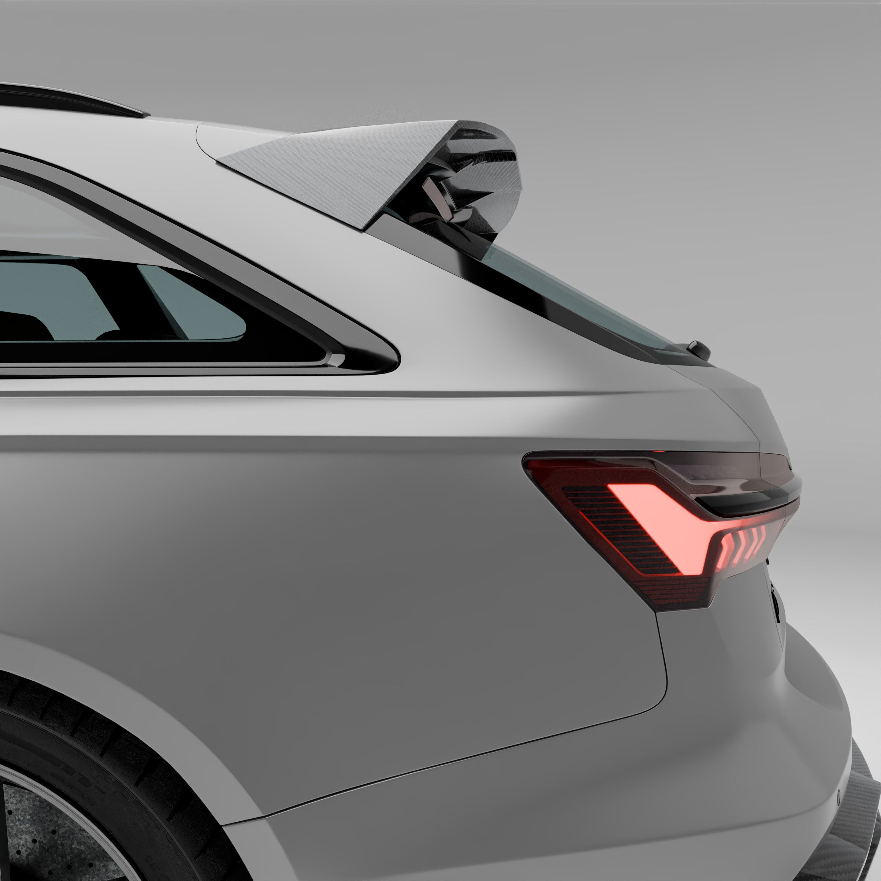 Audi RS6 C8 Carbon Fiber Roof Spoiler - Revozport