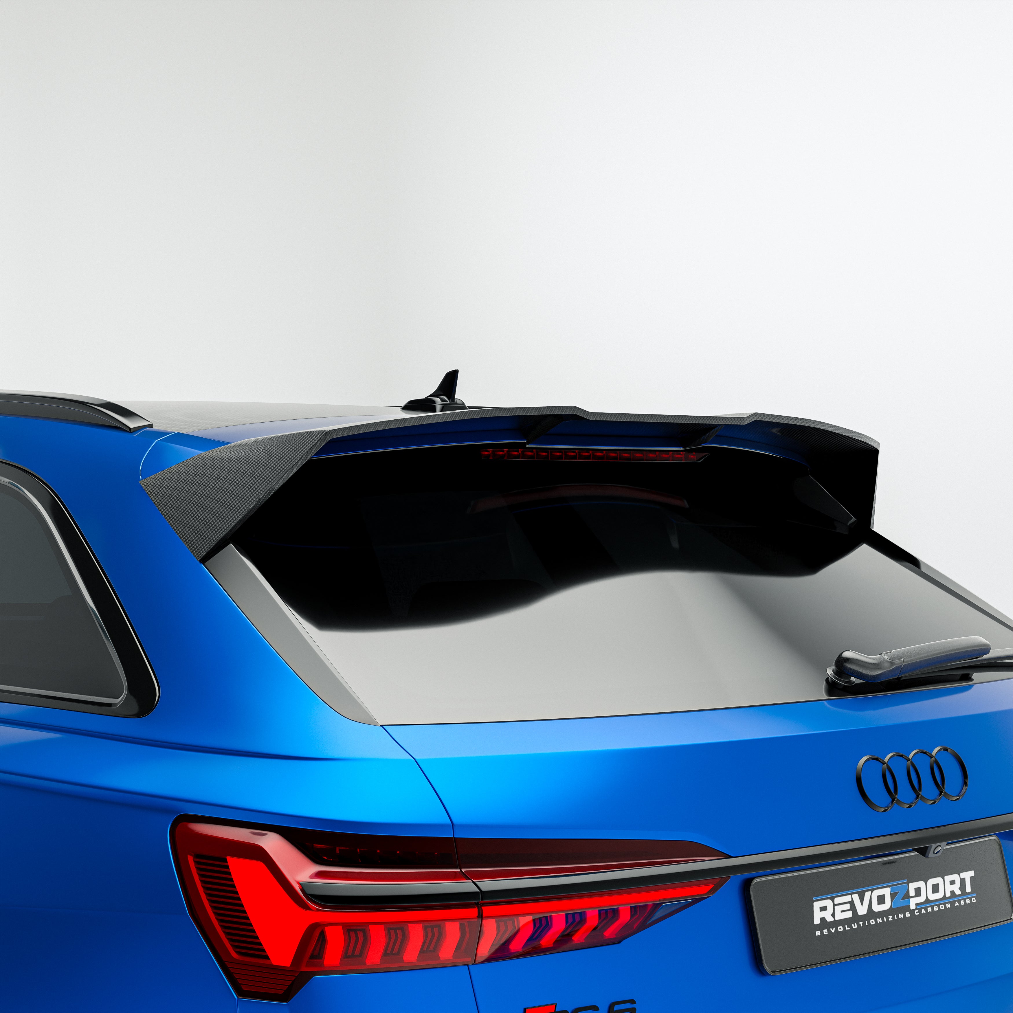 Audi RS6 C8 Carbon Fiber Roof Spoiler - Revozport