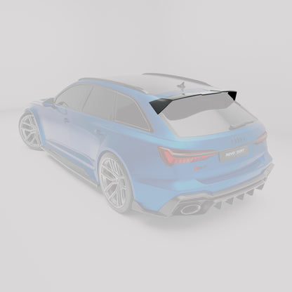Audi RS6 C8 Carbon Fiber Roof Spoiler - Revozport