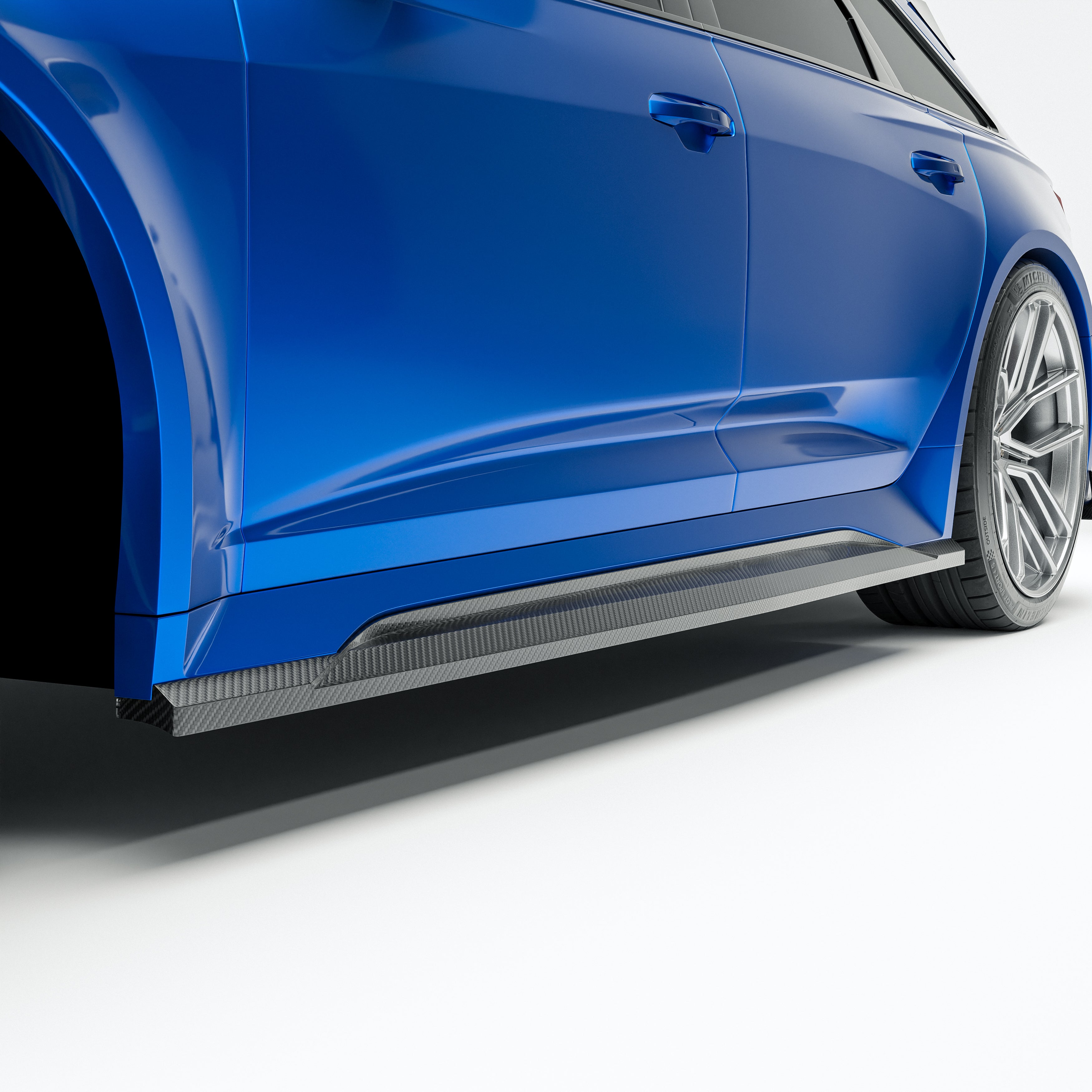 Audi RS6 C8 Carbon Fiber Side Skirts - Revozport