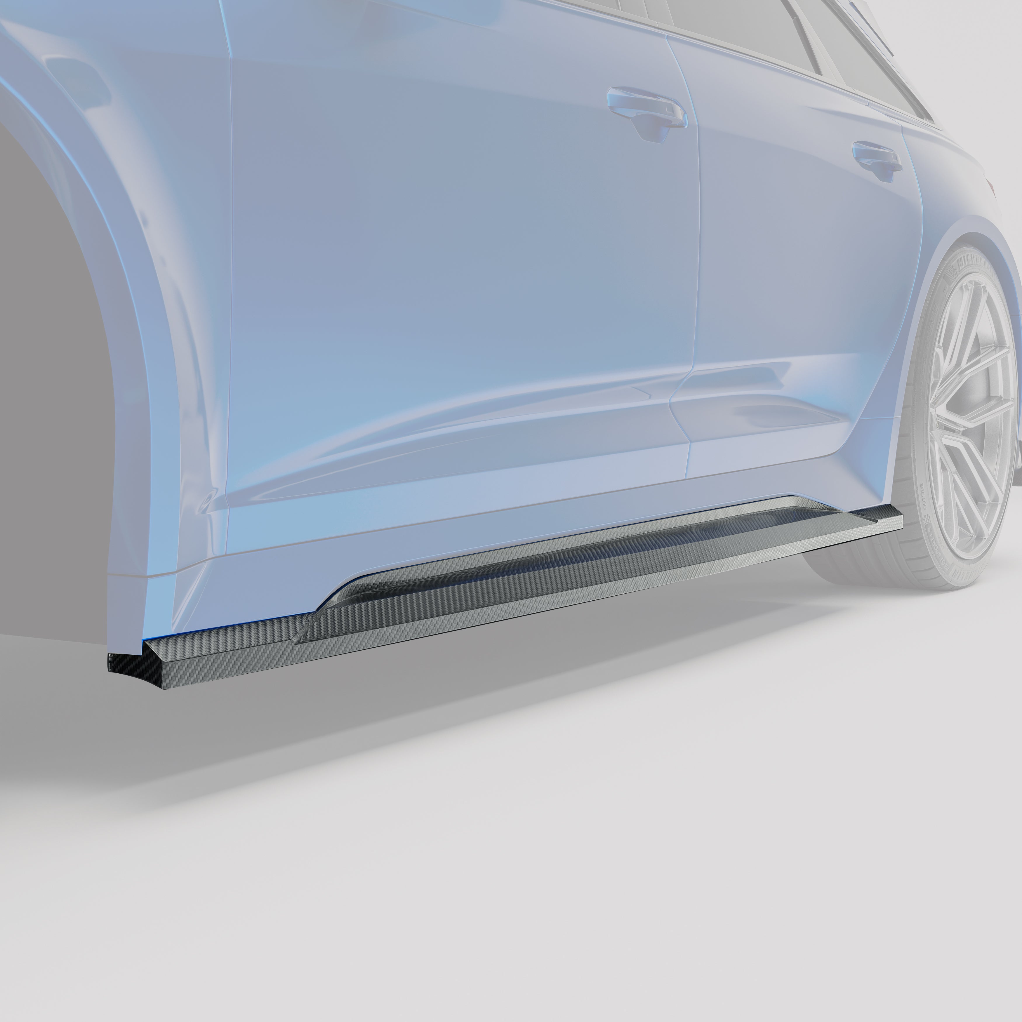 Audi RS6 C8 Carbon Fiber Side Skirts - Revozport