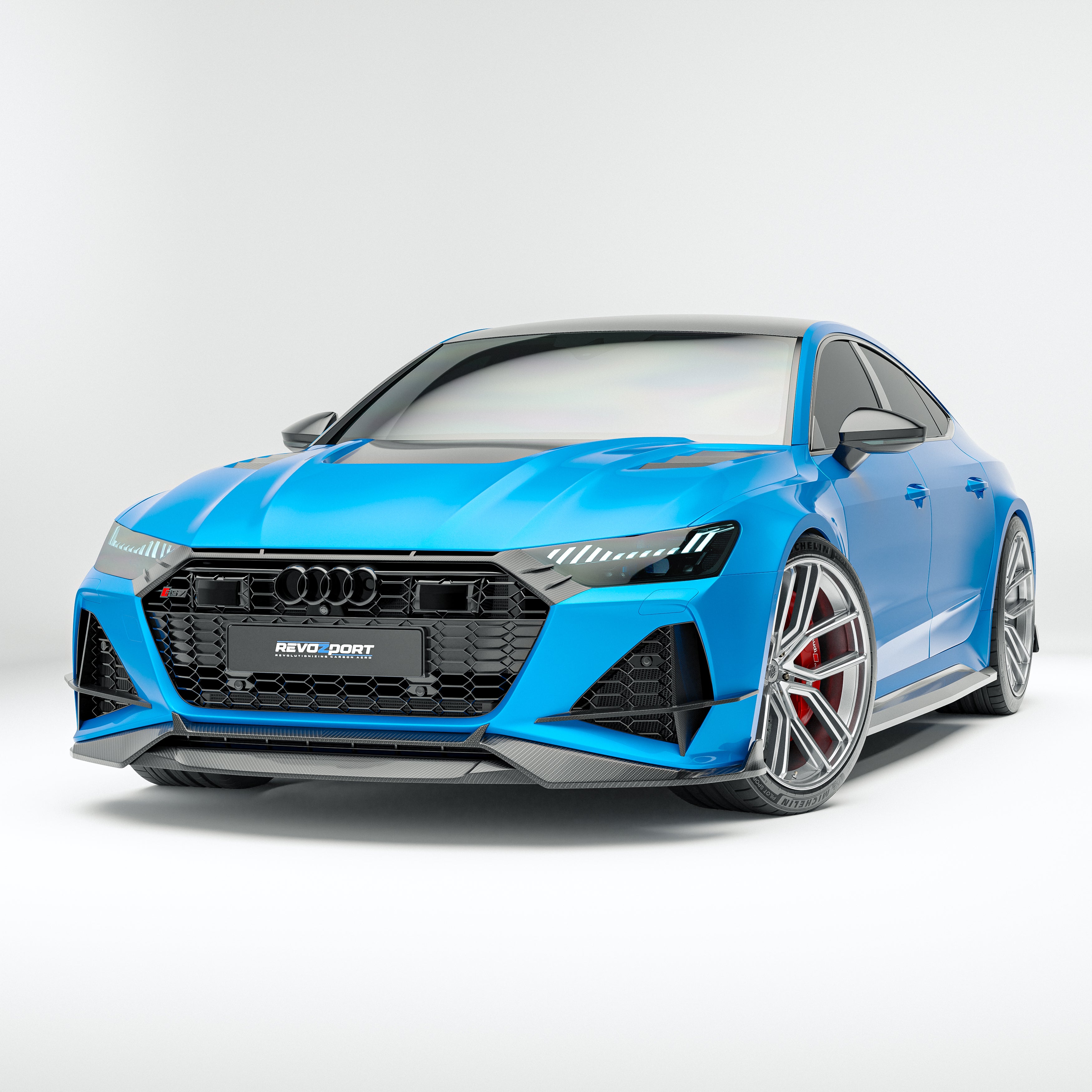 Audi RS7 C8 Carbon Fiber Front Lip - Revozport