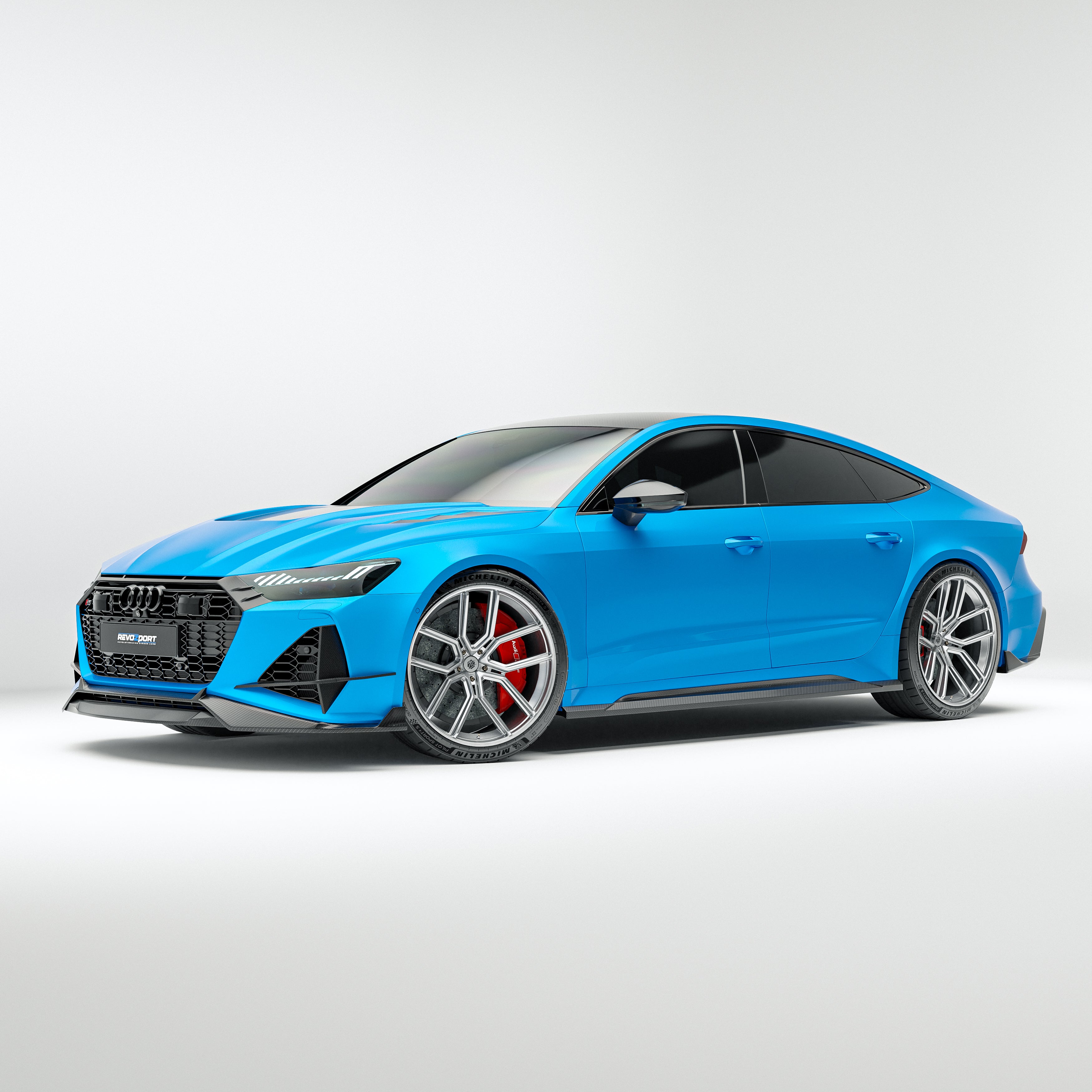 Audi RS7 C8 Carbon Fiber Front Lip - Revozport