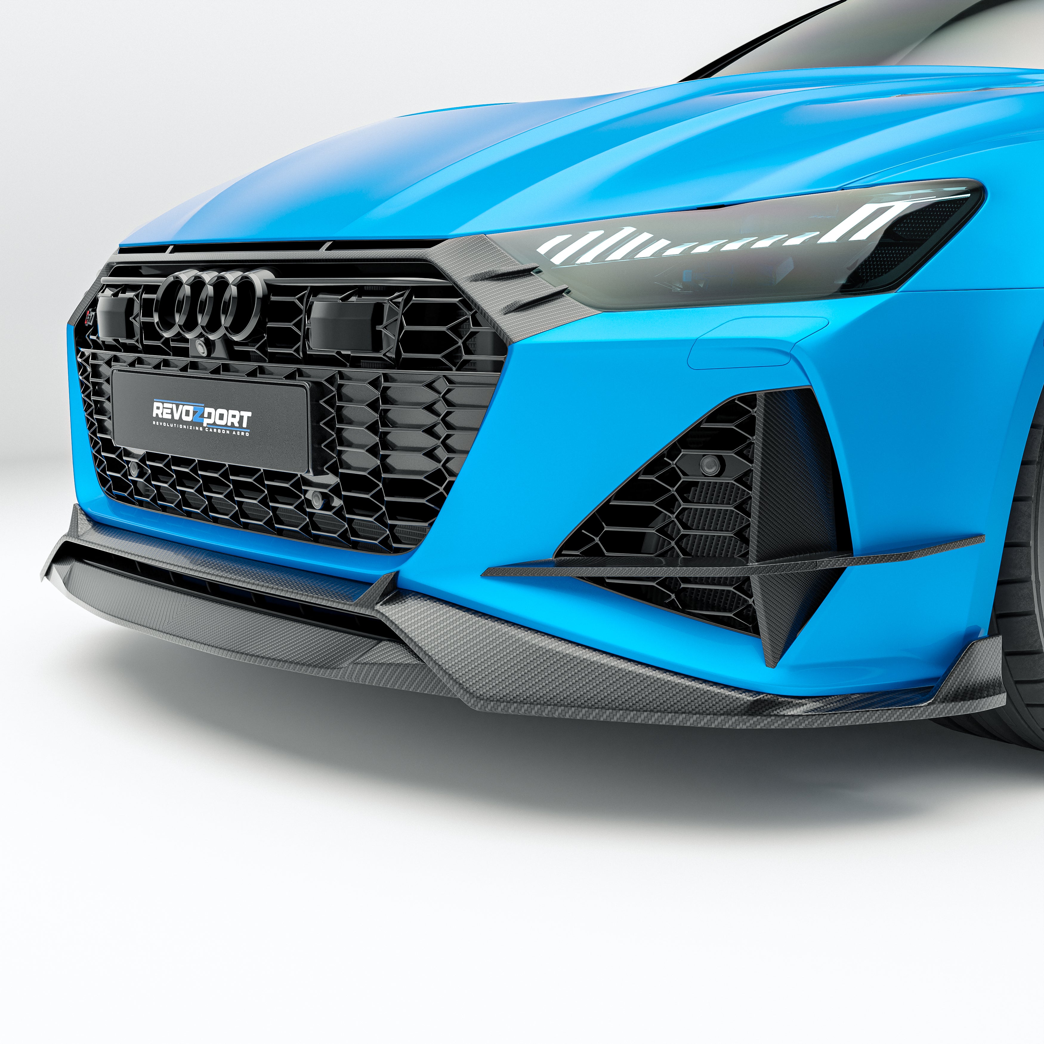 Audi RS7 C8 Carbon Fiber Front Lip - Revozport