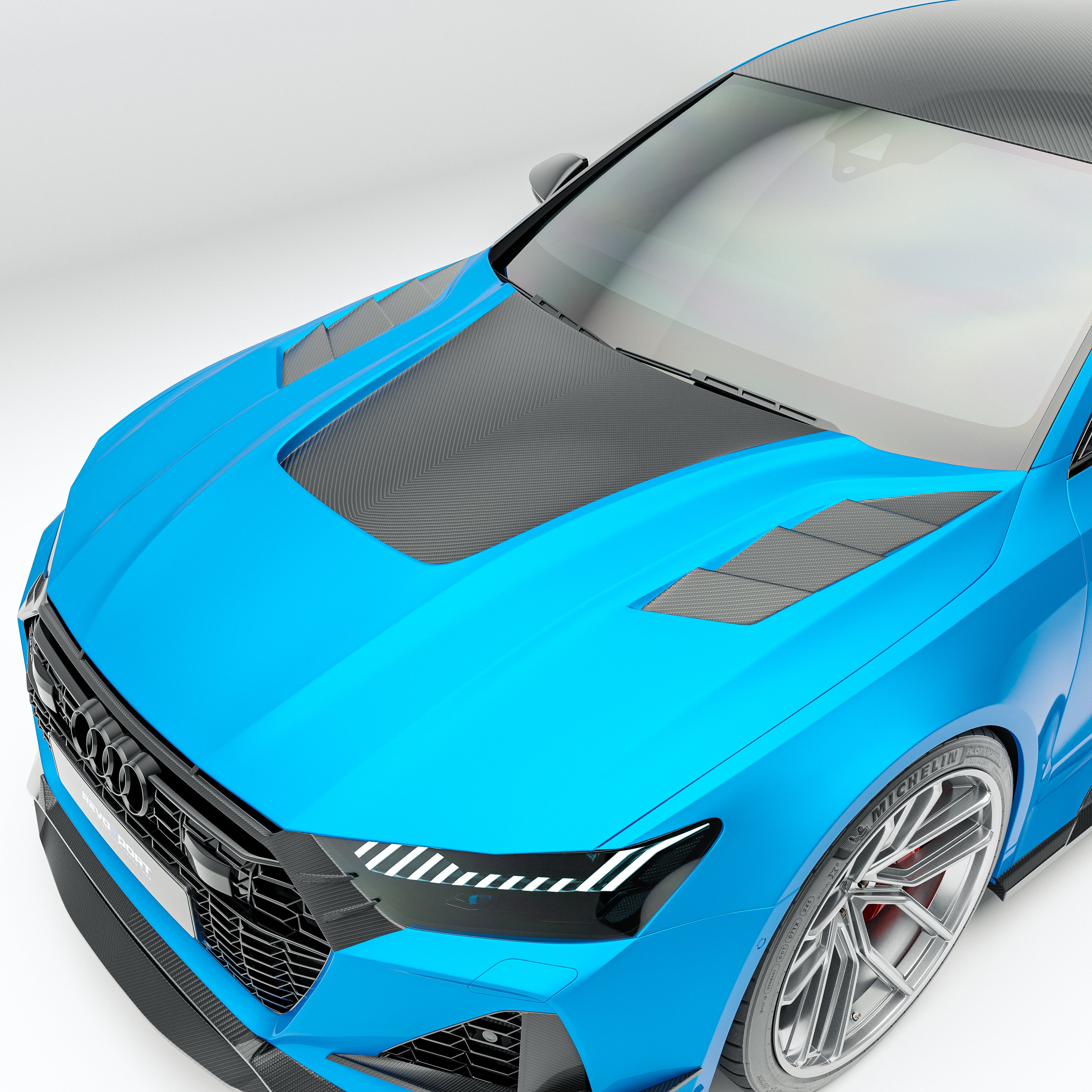 Audi RS7 C8 Carbon Fiber Hood - Revozport