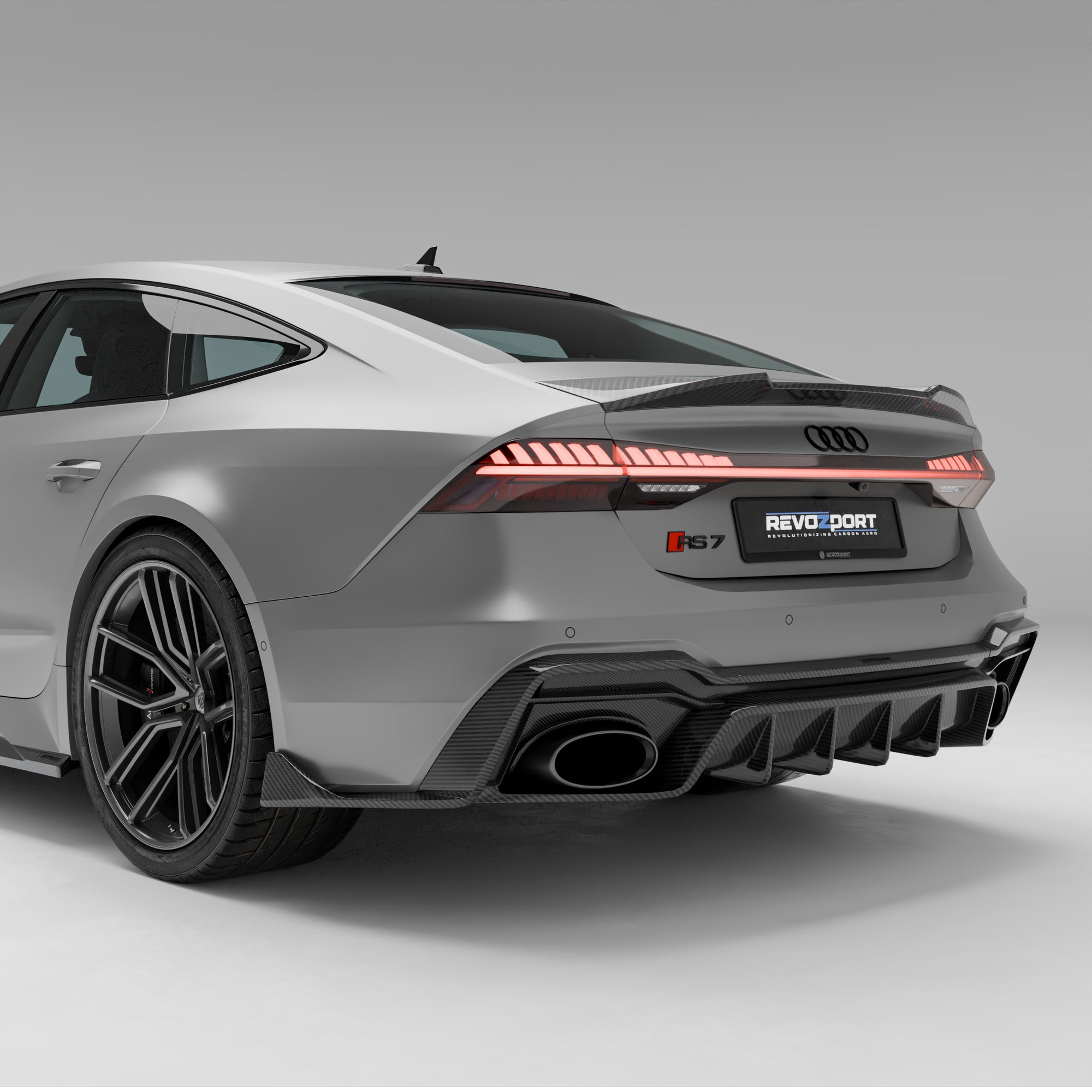奥迪 RS7 C8 碳纤维后唇