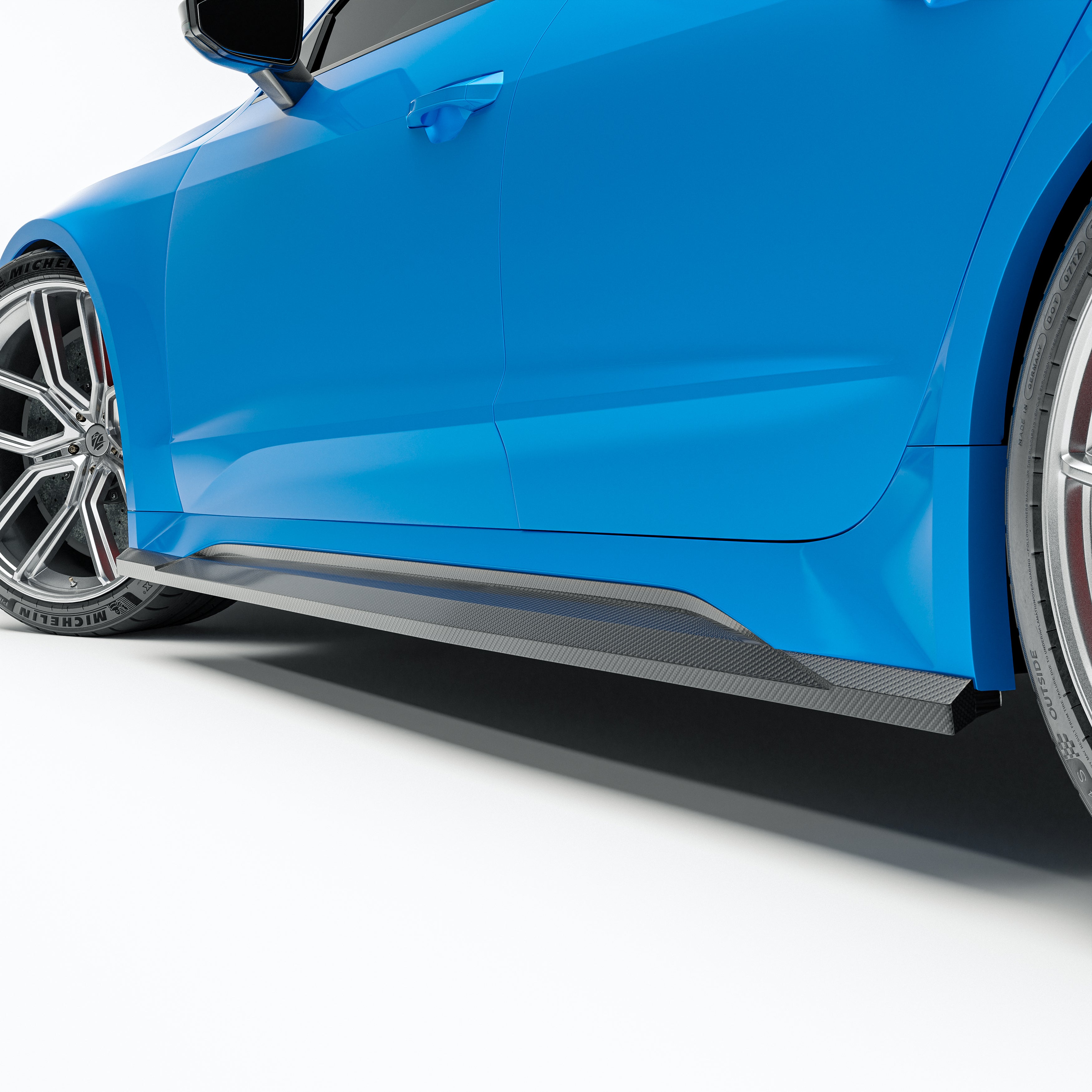 Audi RS7 C8 Carbon Fiber Side Skirts - Revozport