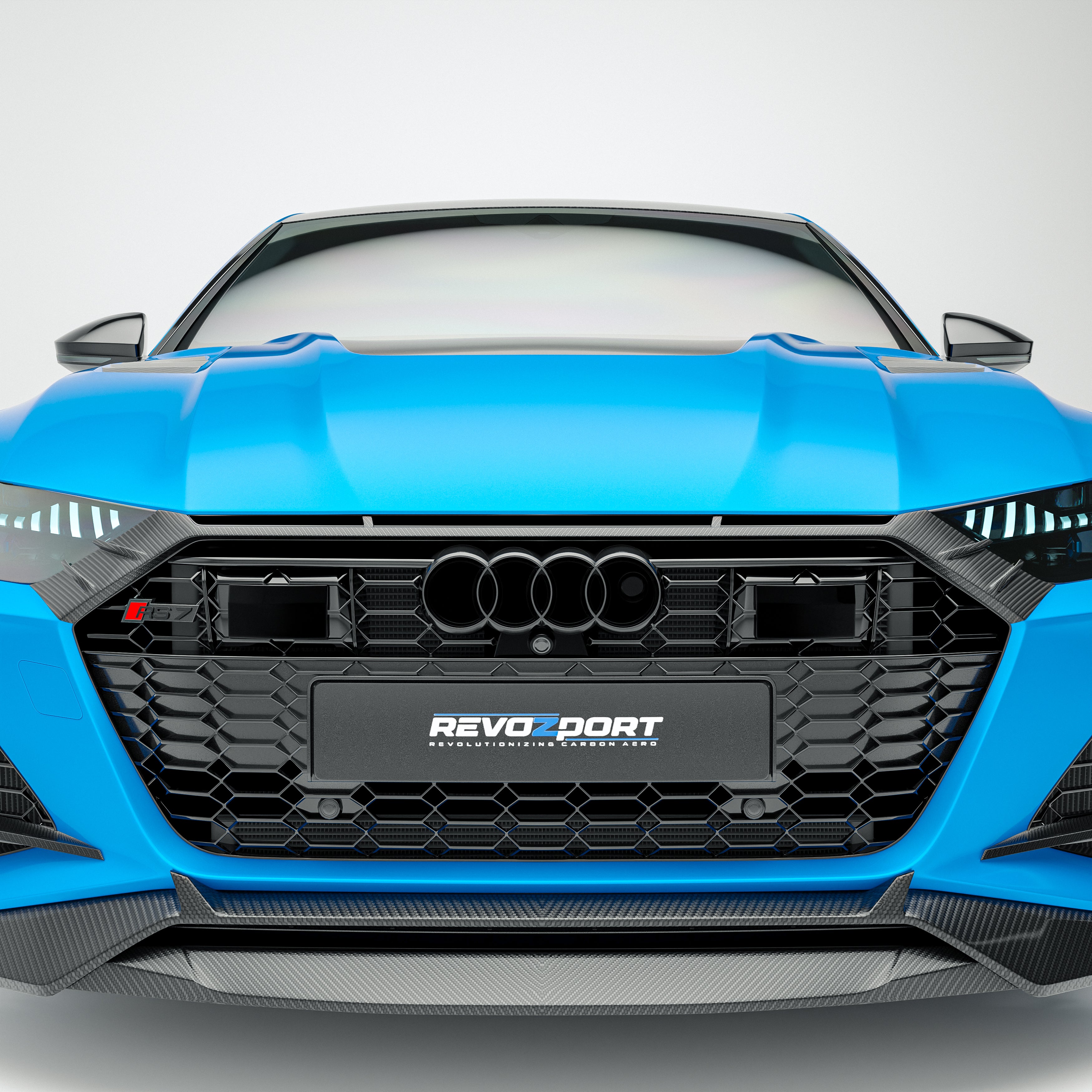 Audi RS7 C8 Sportback Carbon Fiber Front Grill - Revozport