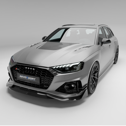 Audi RS4 B9.5 Facelift Avant Carbon Fiber Renderings-Revozport