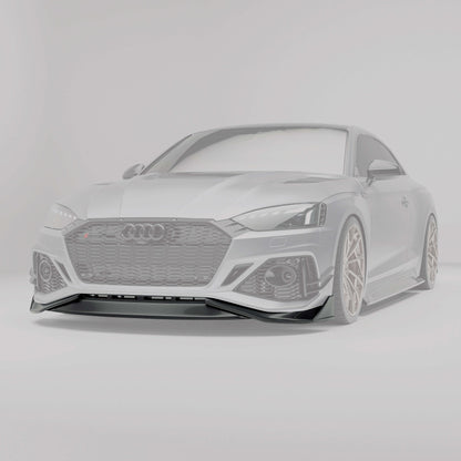 Audi RS5 coupe carbon fiber frot lip with protruding sections