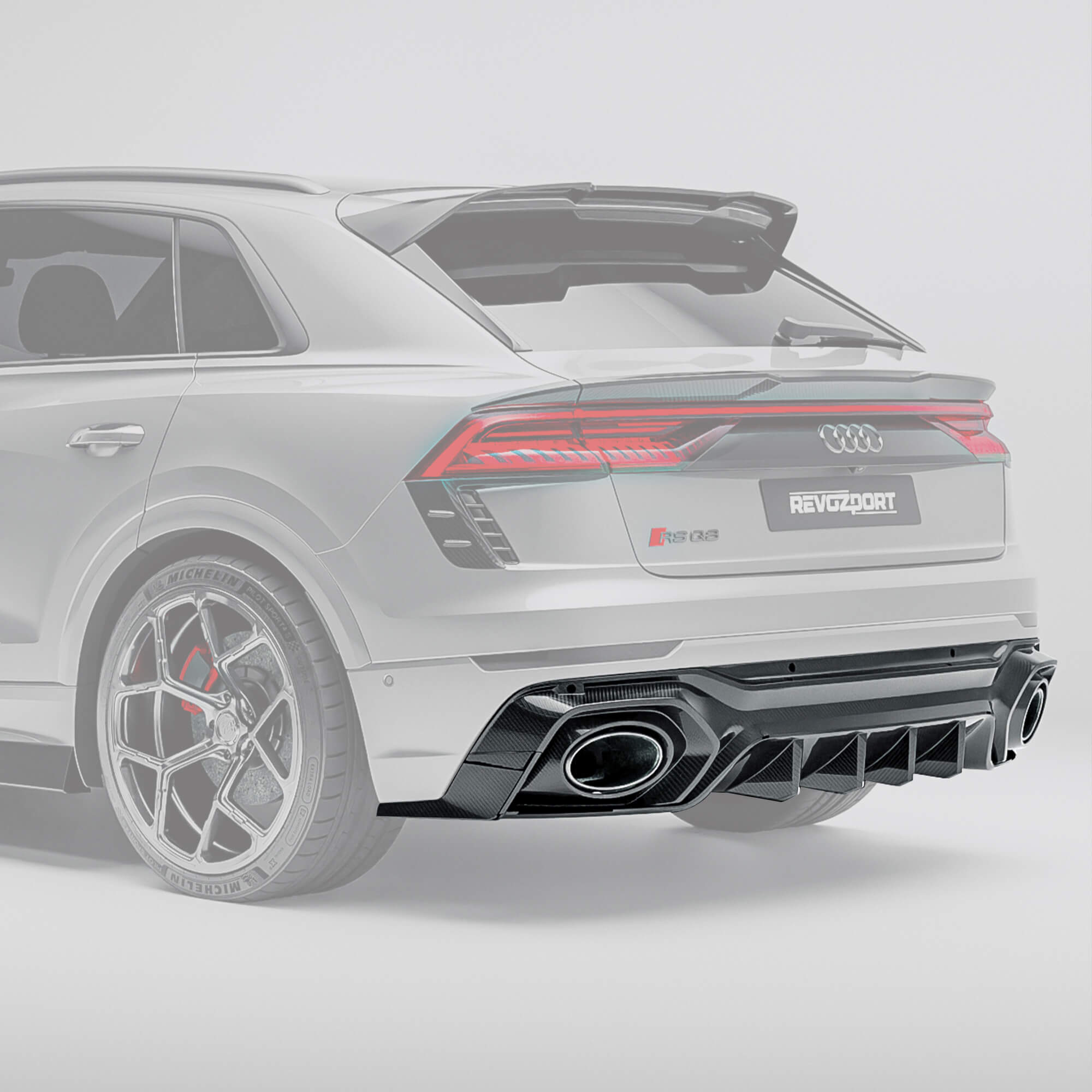 Audi RSQ8 Pre-LCI Carbon Fiber Rear Diffuser