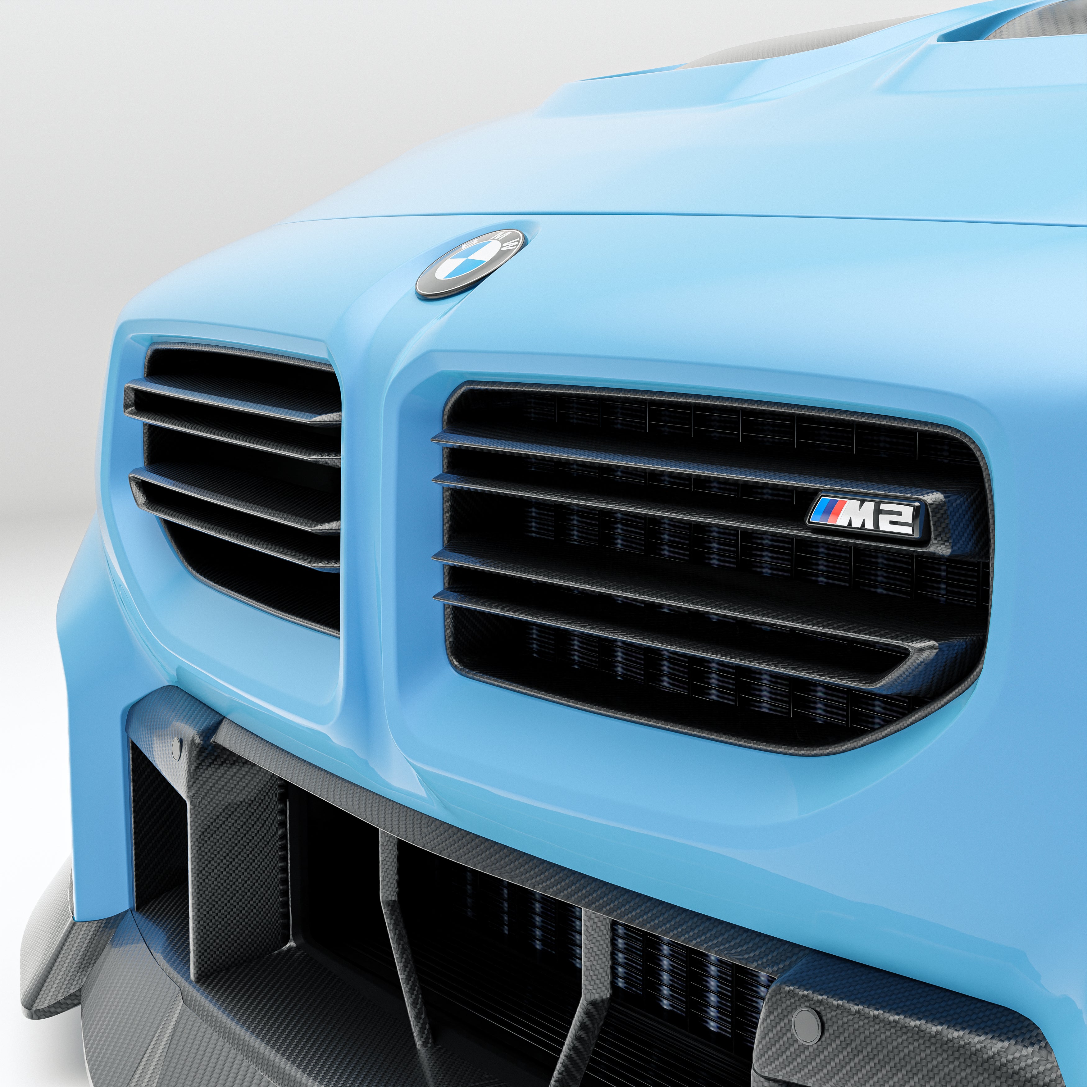BMW M2 G87 Carbon Fiber Front Grill - Revozport
