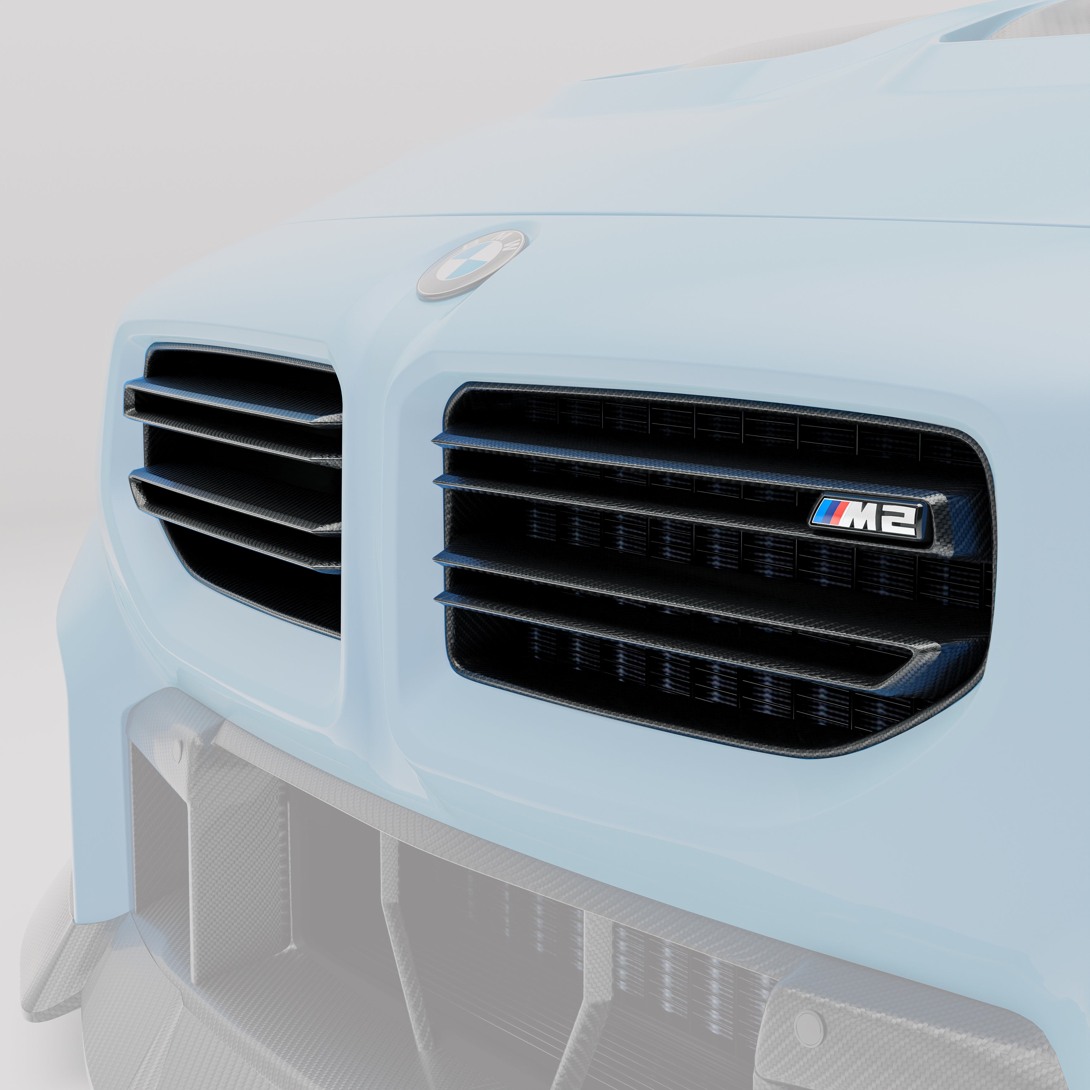 BMW M2 G87 Carbon Fiber Front Grill - Revozport