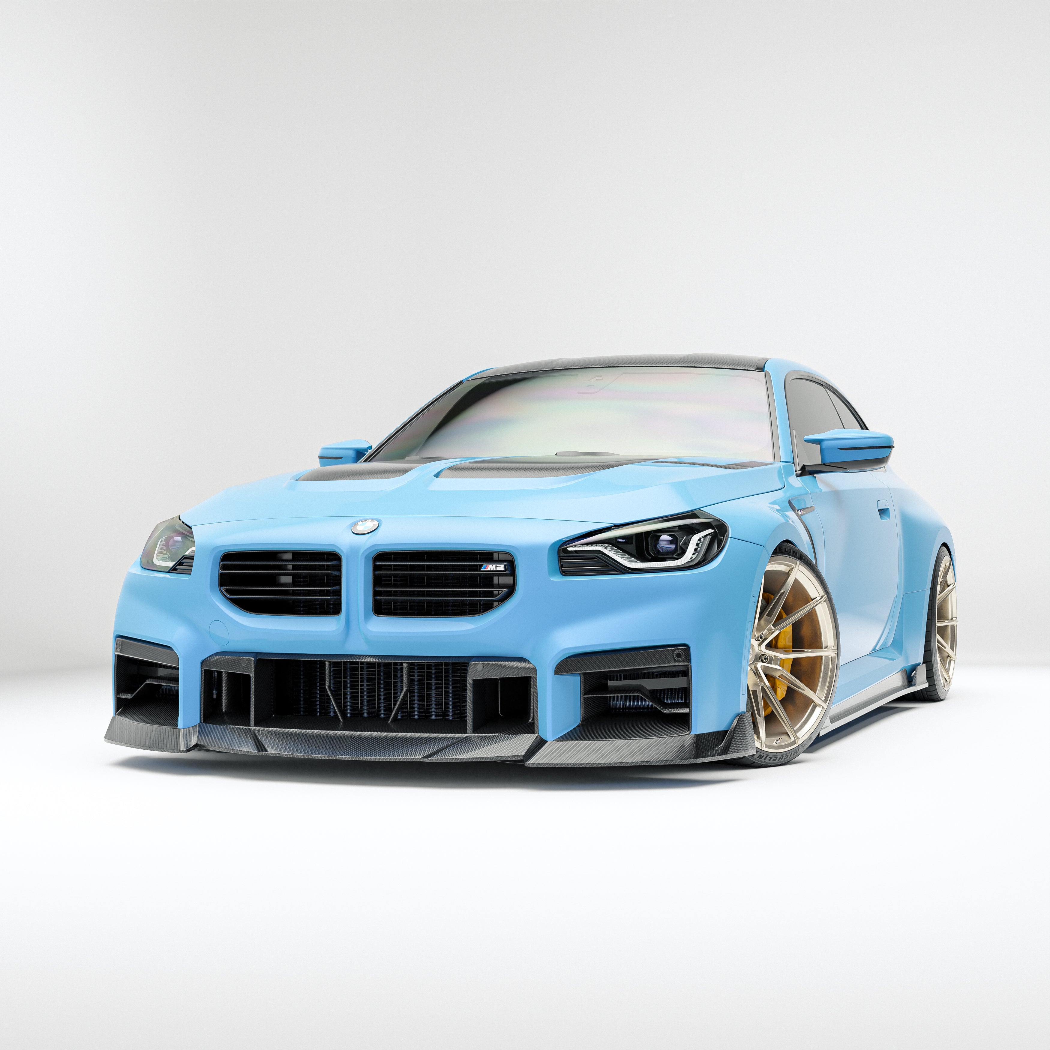 BMW M2 G87 Carbon Fiber Front Lip - Revozport
