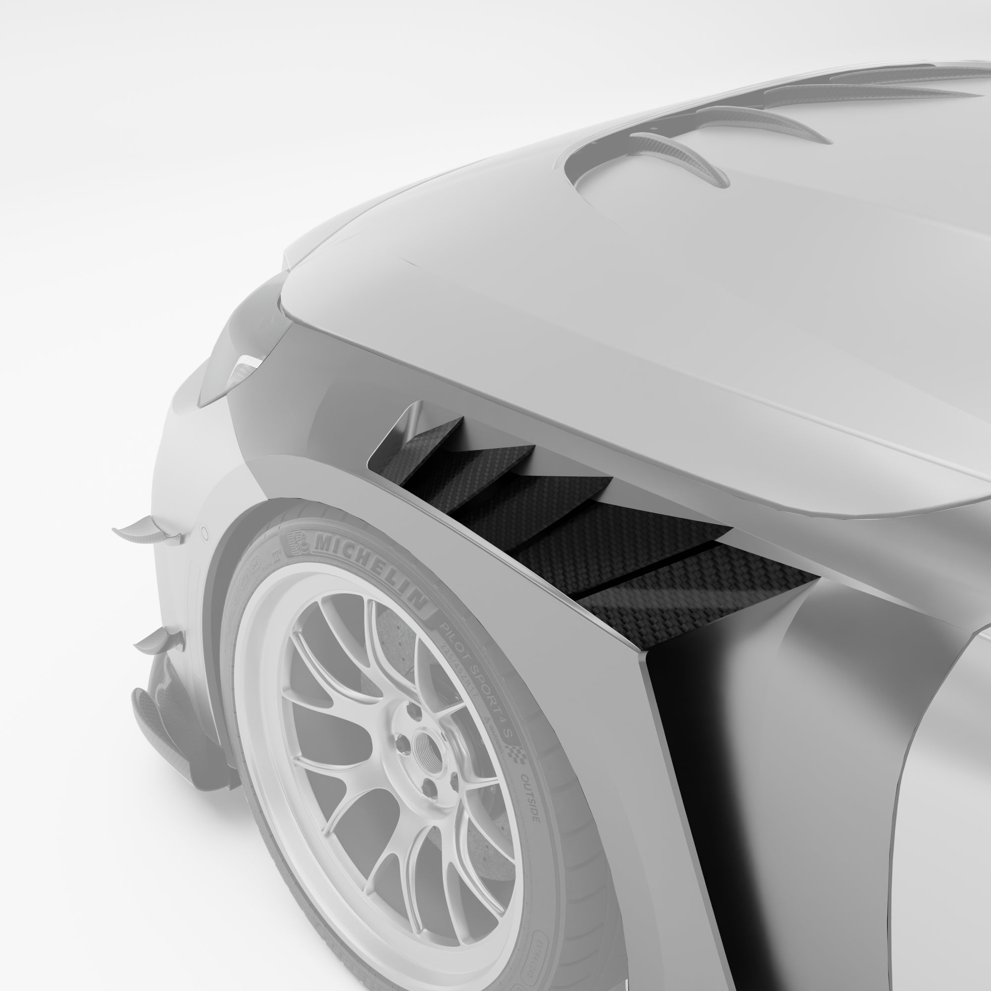 BMW M2 G87 Carbon Fiber Race Front Fenders