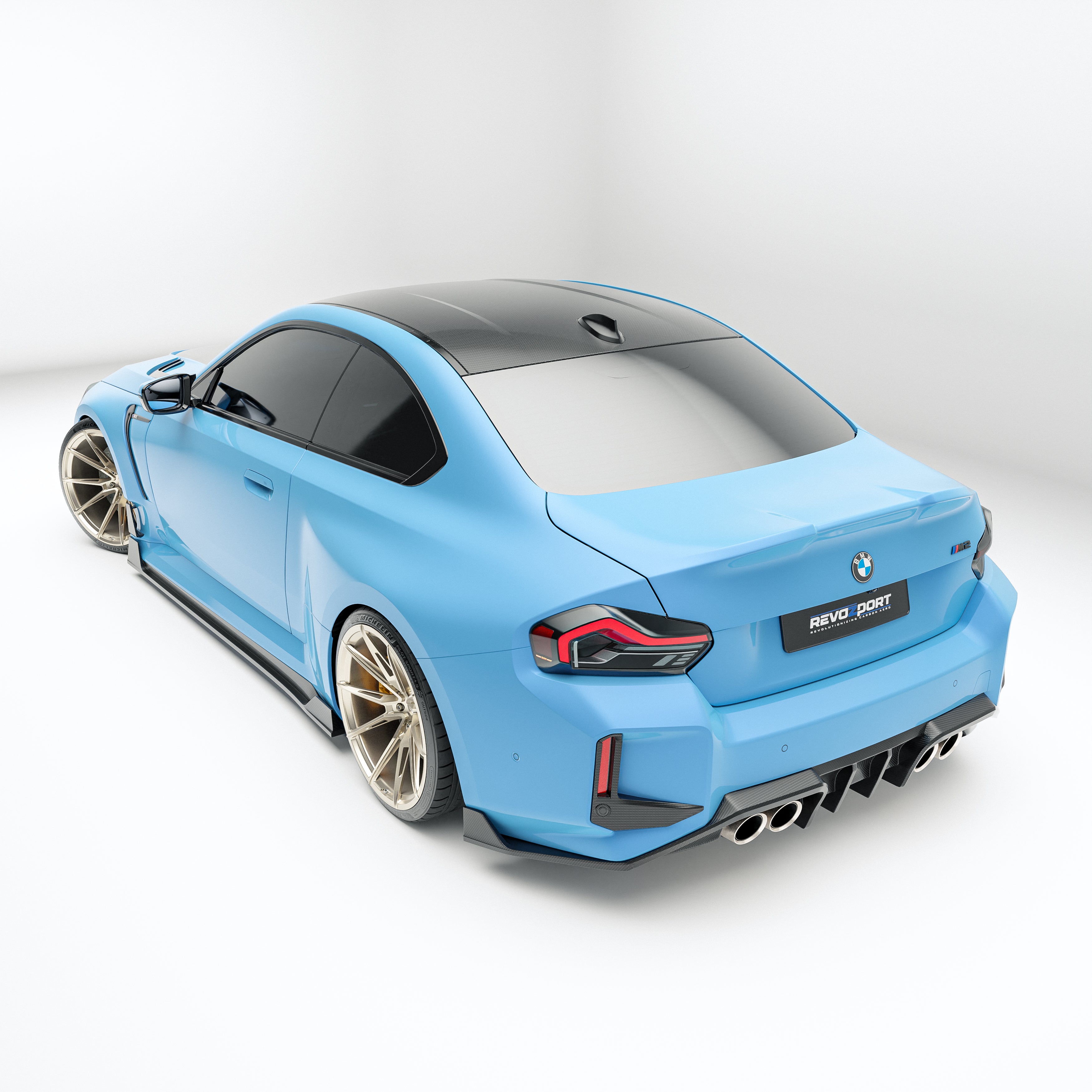 BMW M2 G87 Carbon Fiber Rear Canards - Revozport