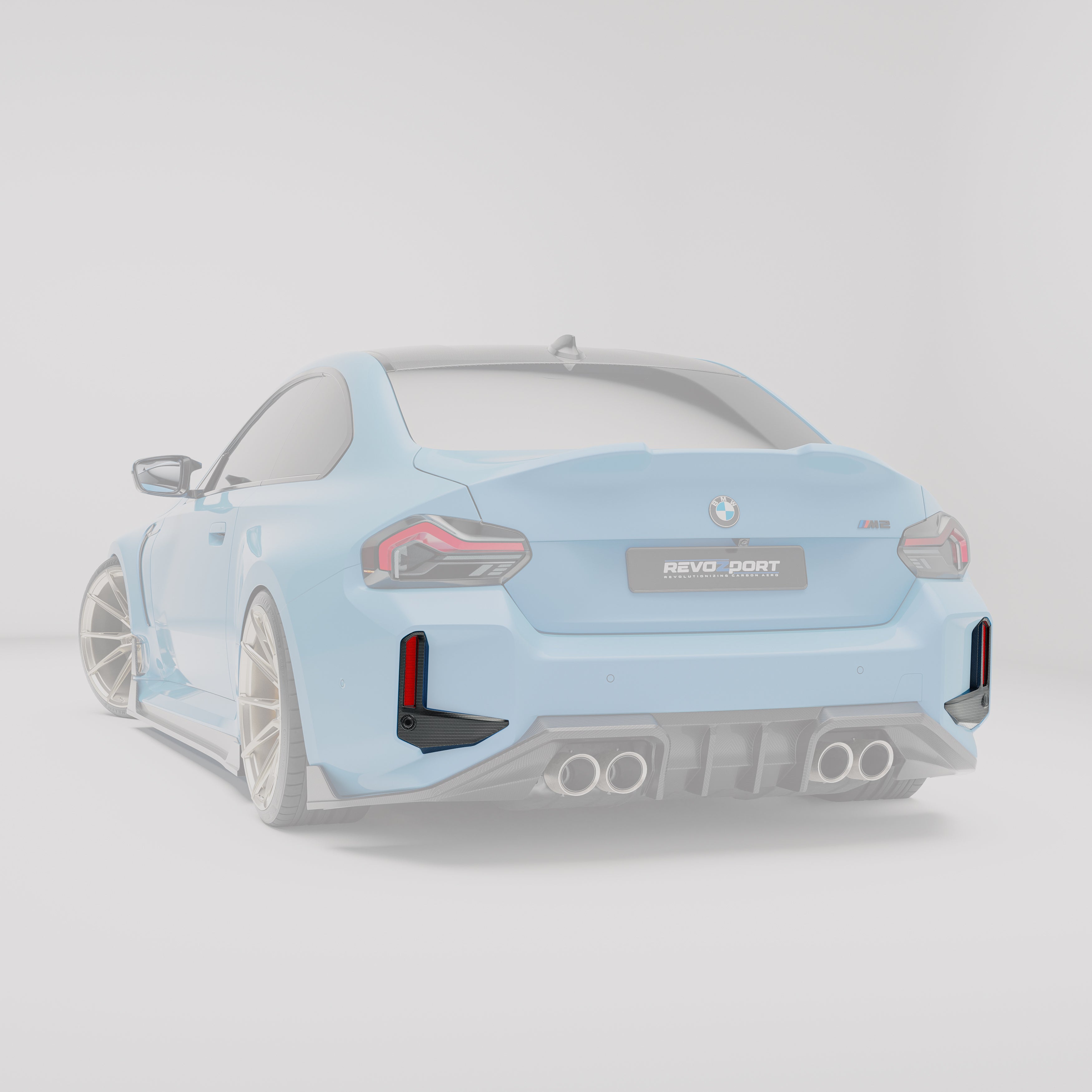BMW M2 G87 Carbon Fiber Rear Canards - Revozport