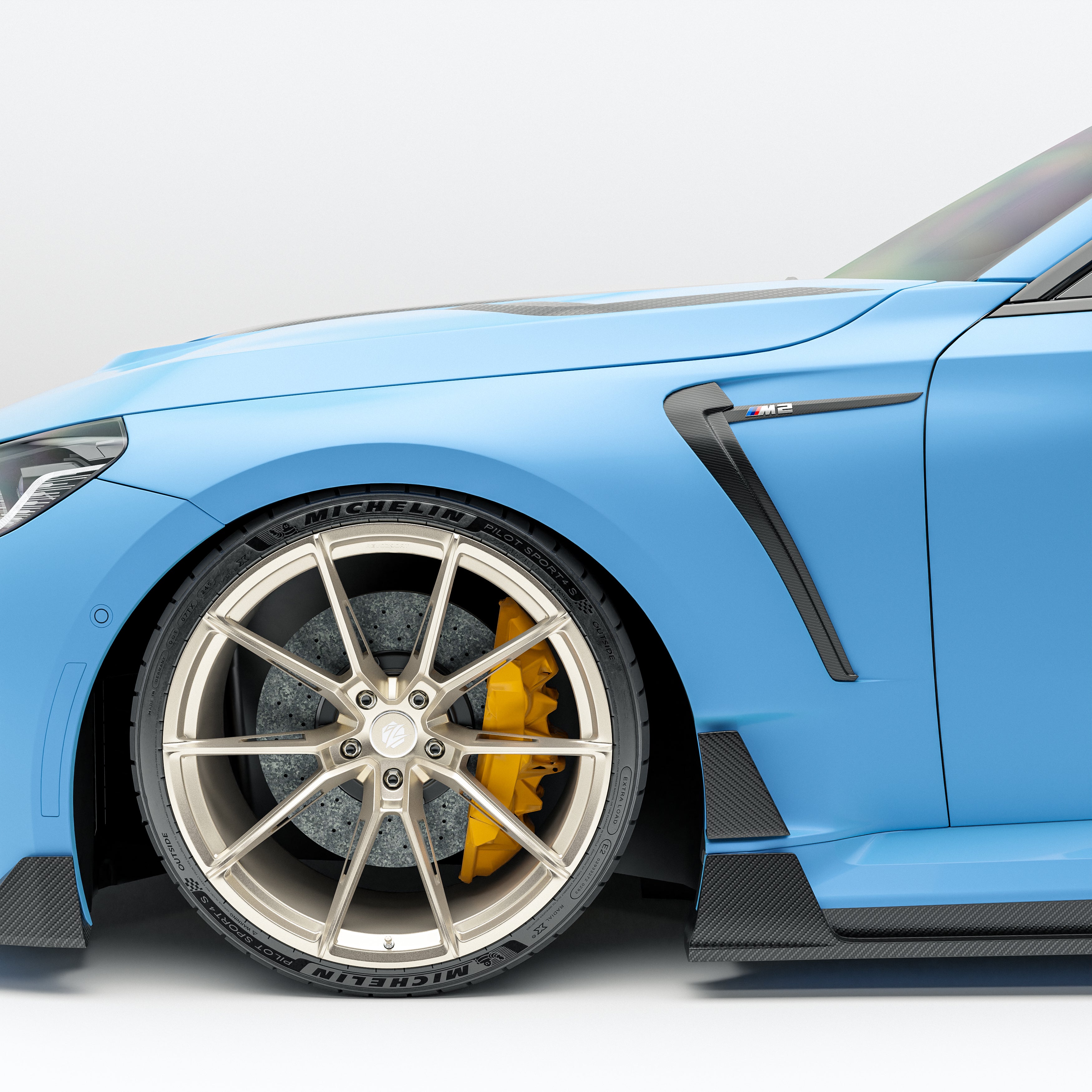 BMW M2 G87 Carbon Fiber Side Fenders - Revozport
