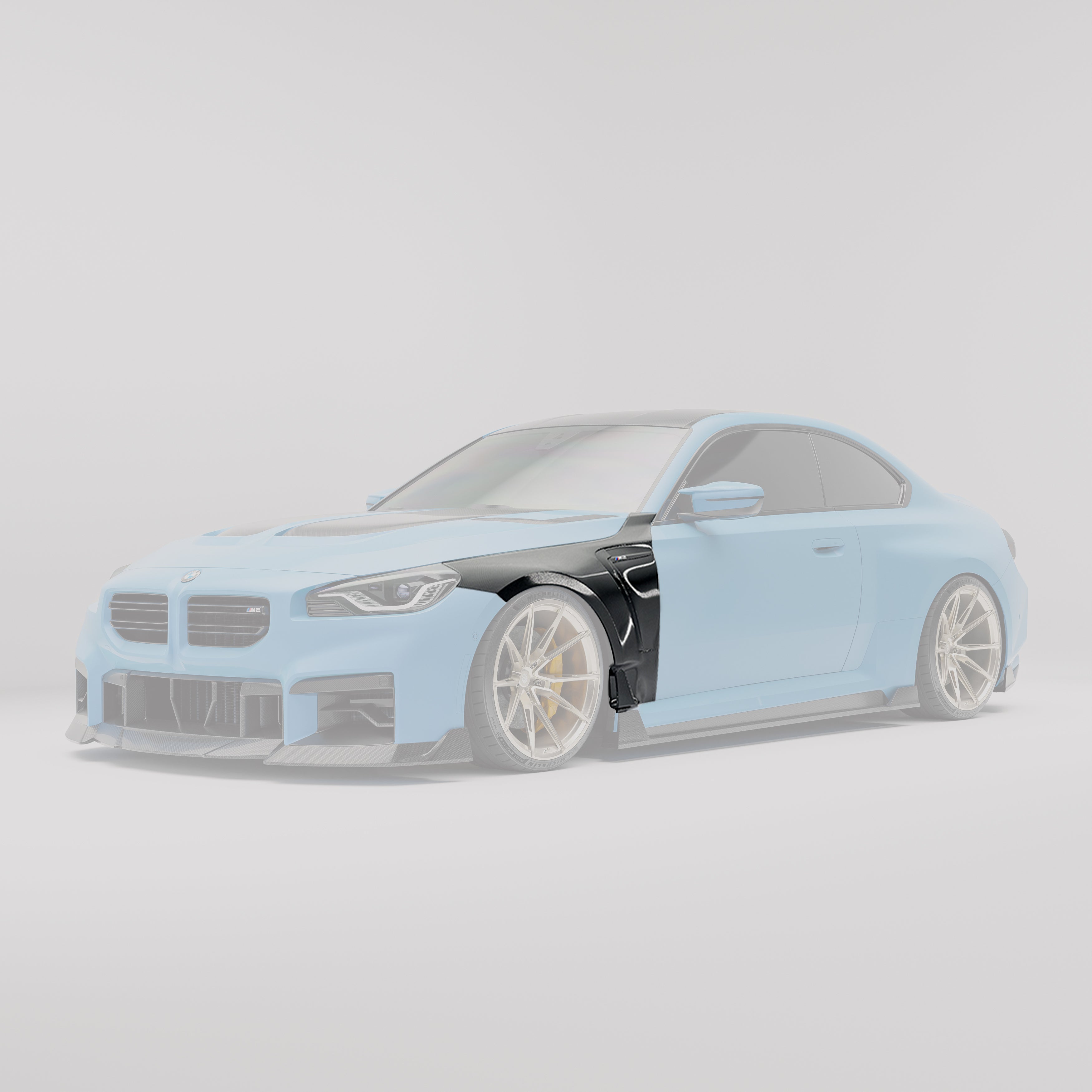BMW M2 G87 Carbon Fiber Side Fenders - Revozport
