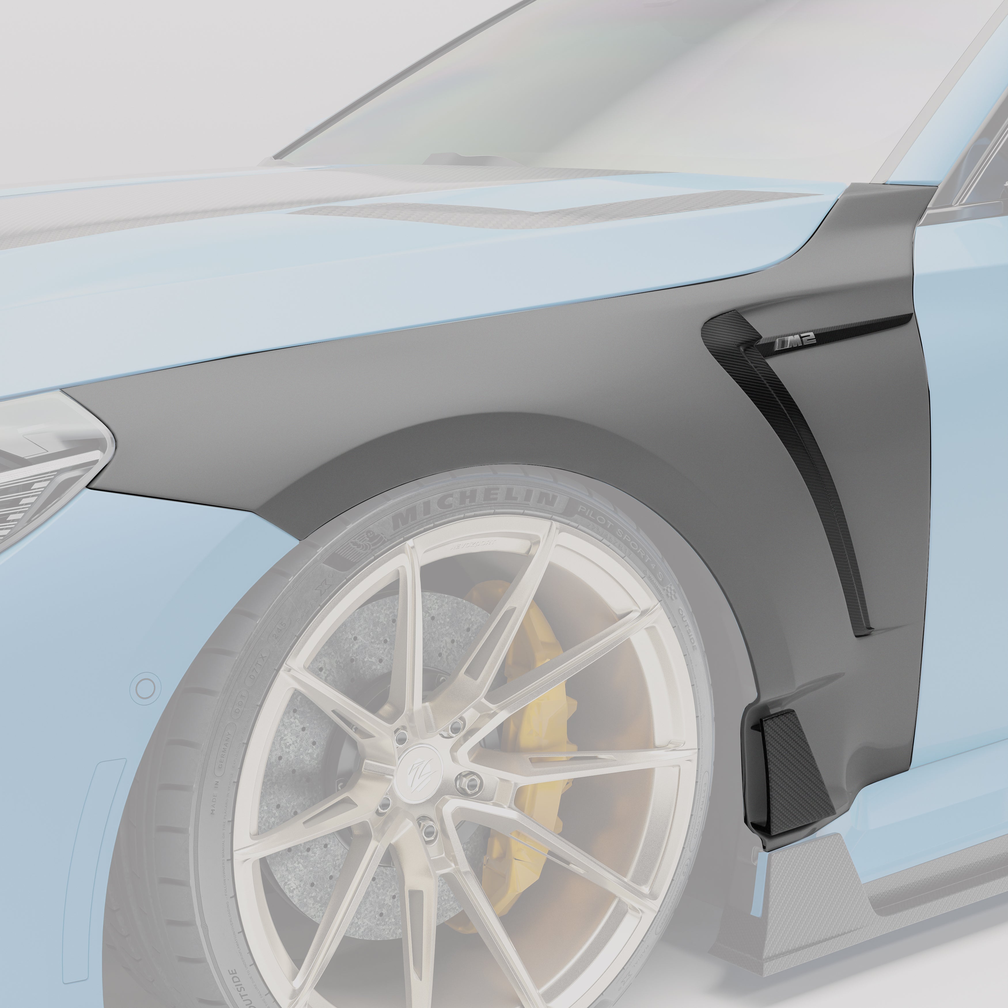 BMW M2 G87 Carbon Fiber Side Fenders - Revozport
