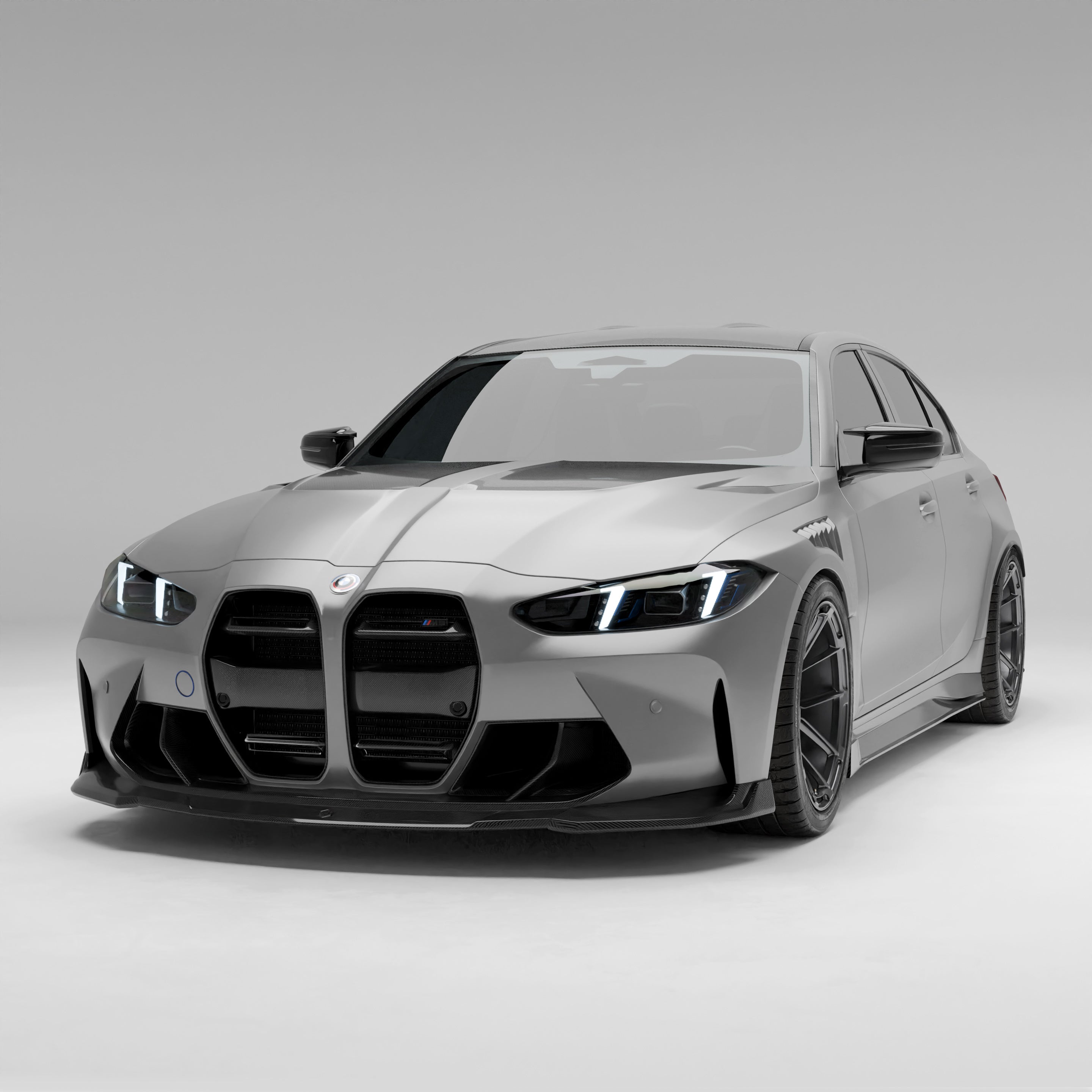 BMW M3 G80 Carbon Fiber Front Grill (with ACC) - Revozport