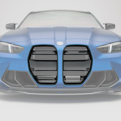 BMW M3 G80 Carbon Fiber Front Grill (with ACC) - Revozport
