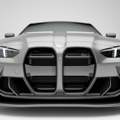 BMW M3 G80 Carbon Fiber Front Grill (without ACC) - Revozport