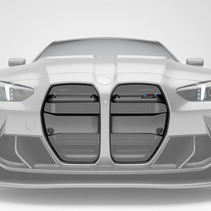 BMW M3 G80 Carbon Fiber Front Grill (without ACC) - Revozport