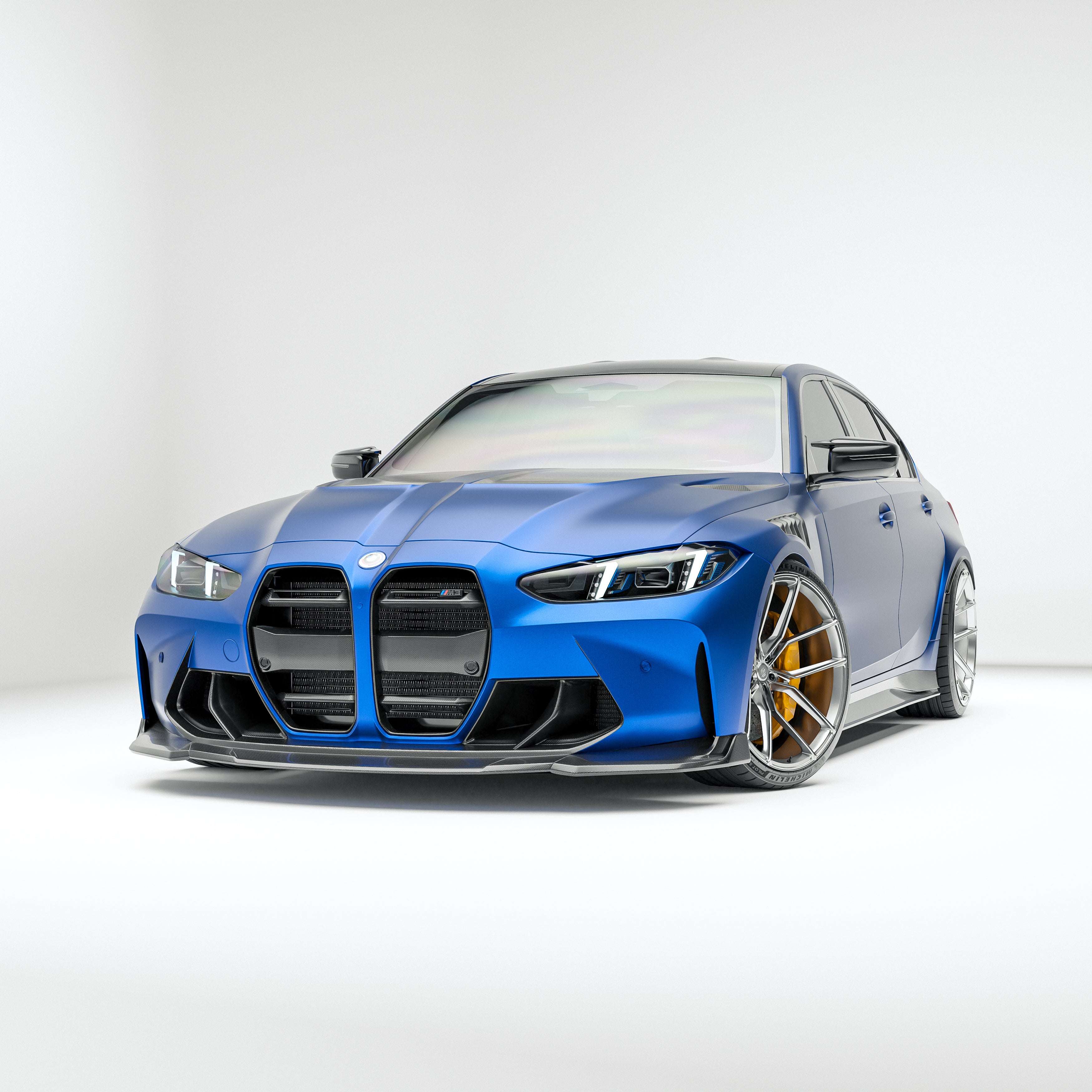 BMW M3 G80 Carbon Fiber Front Lip - Revozport