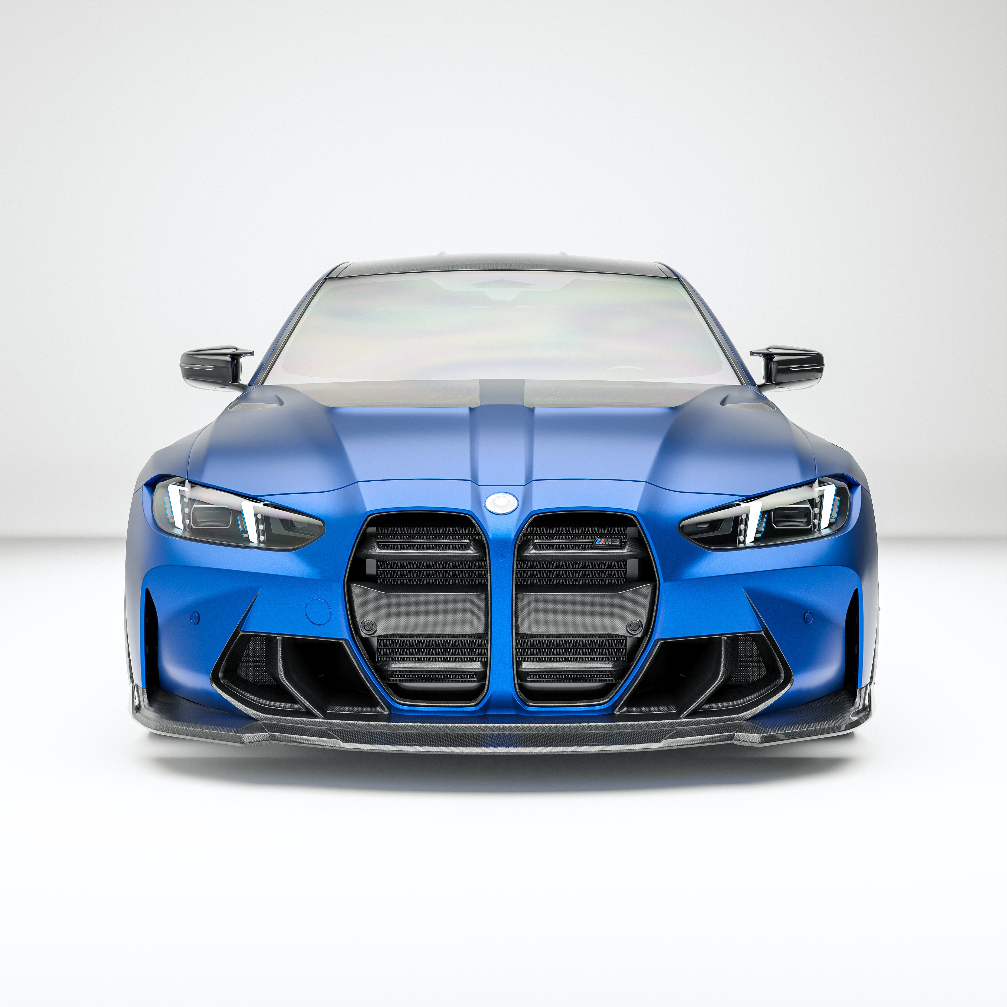 BMW M3 G80 Sedan Carbon Fiber Front Grill (without ACC) - Revozport