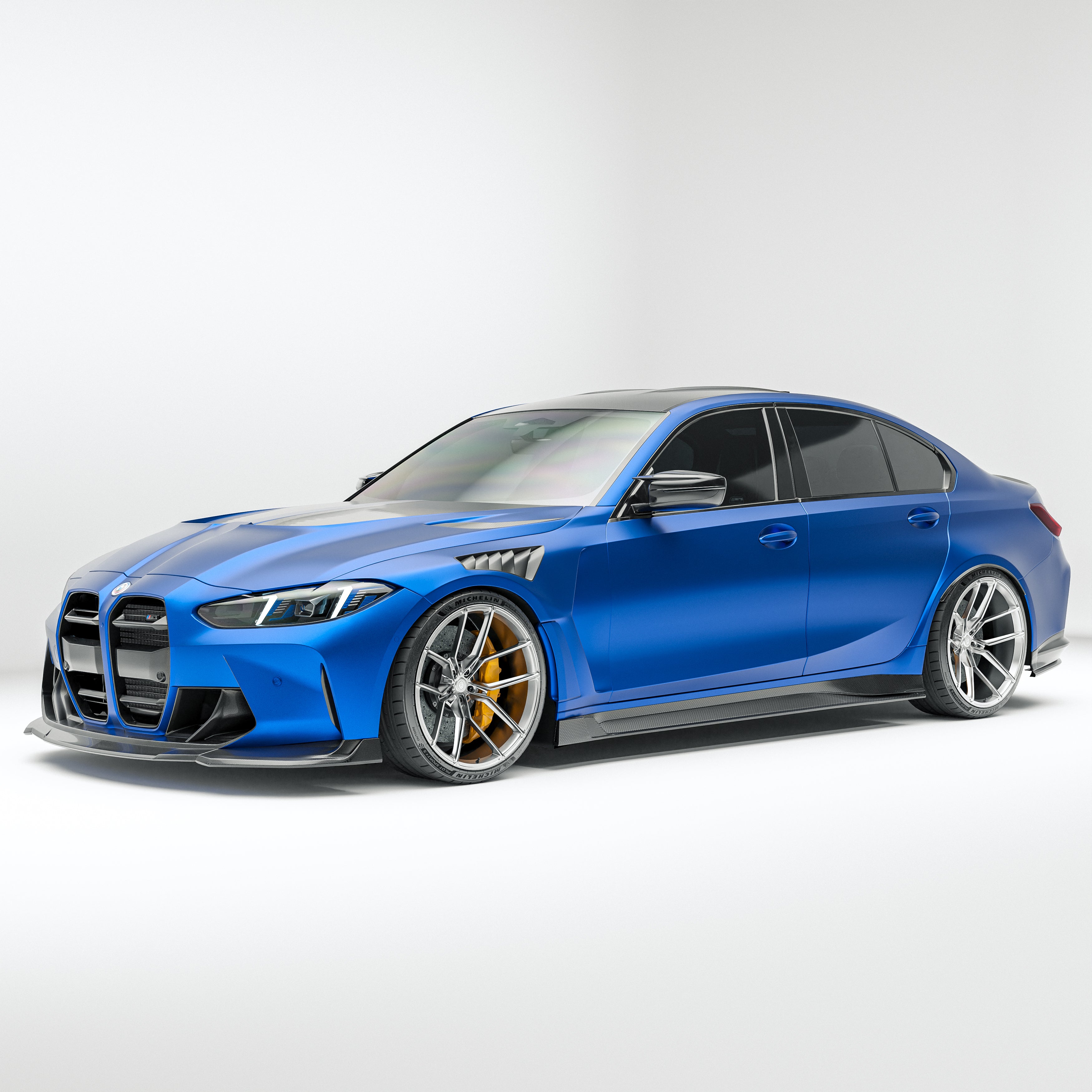 BMW M3 G80 Carbon Fiber Side Fenders - Revozport