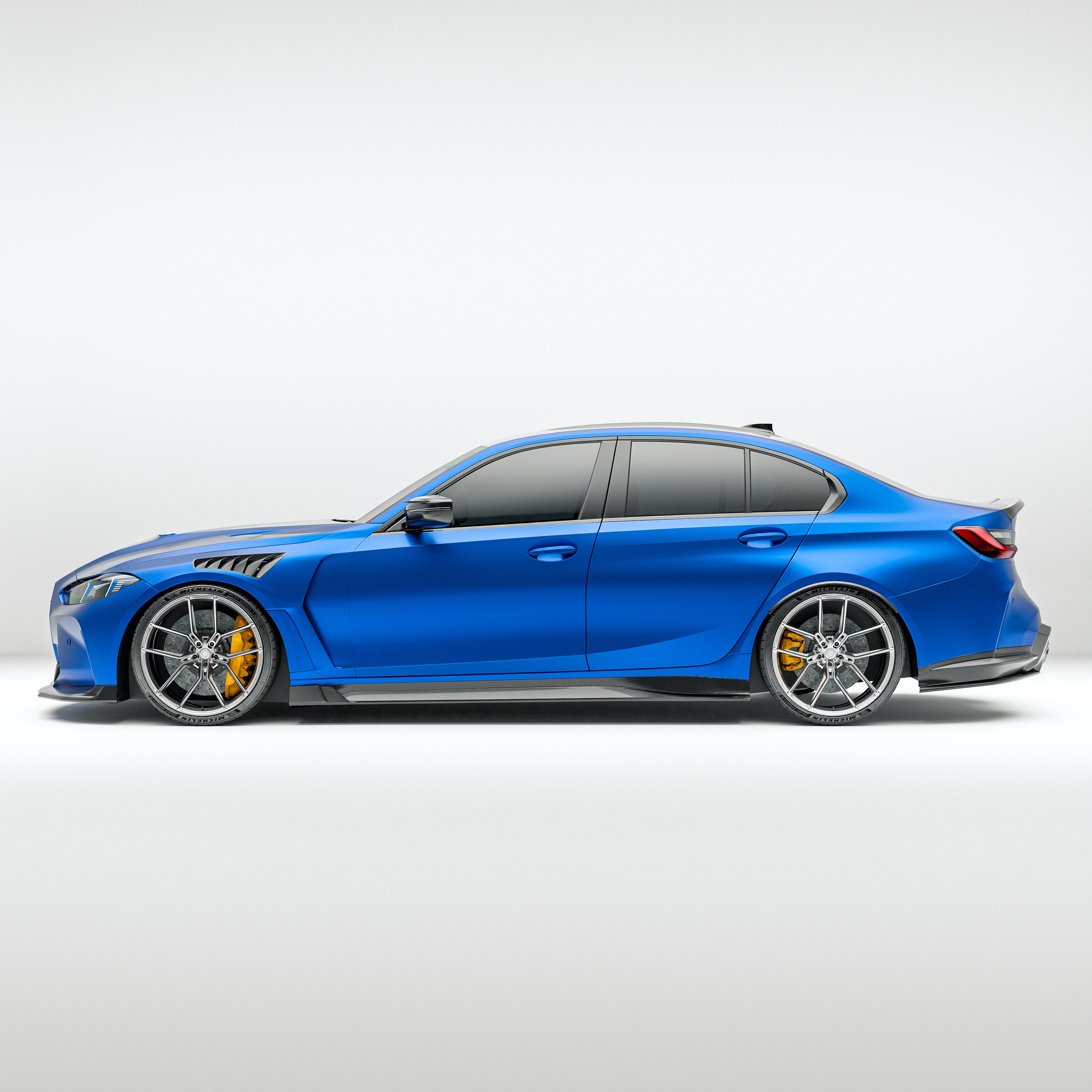 BMW M3 G80 Carbon Fiber Side Skirts - Revozport