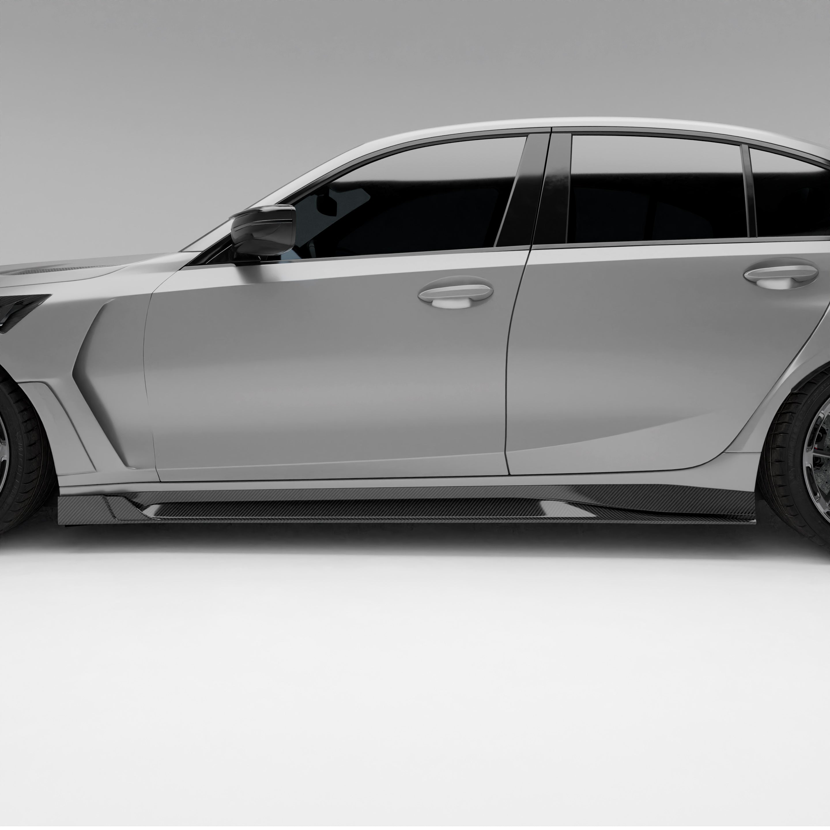 BMW M3 G80 Carbon Fiber Side Skirts - Revozport