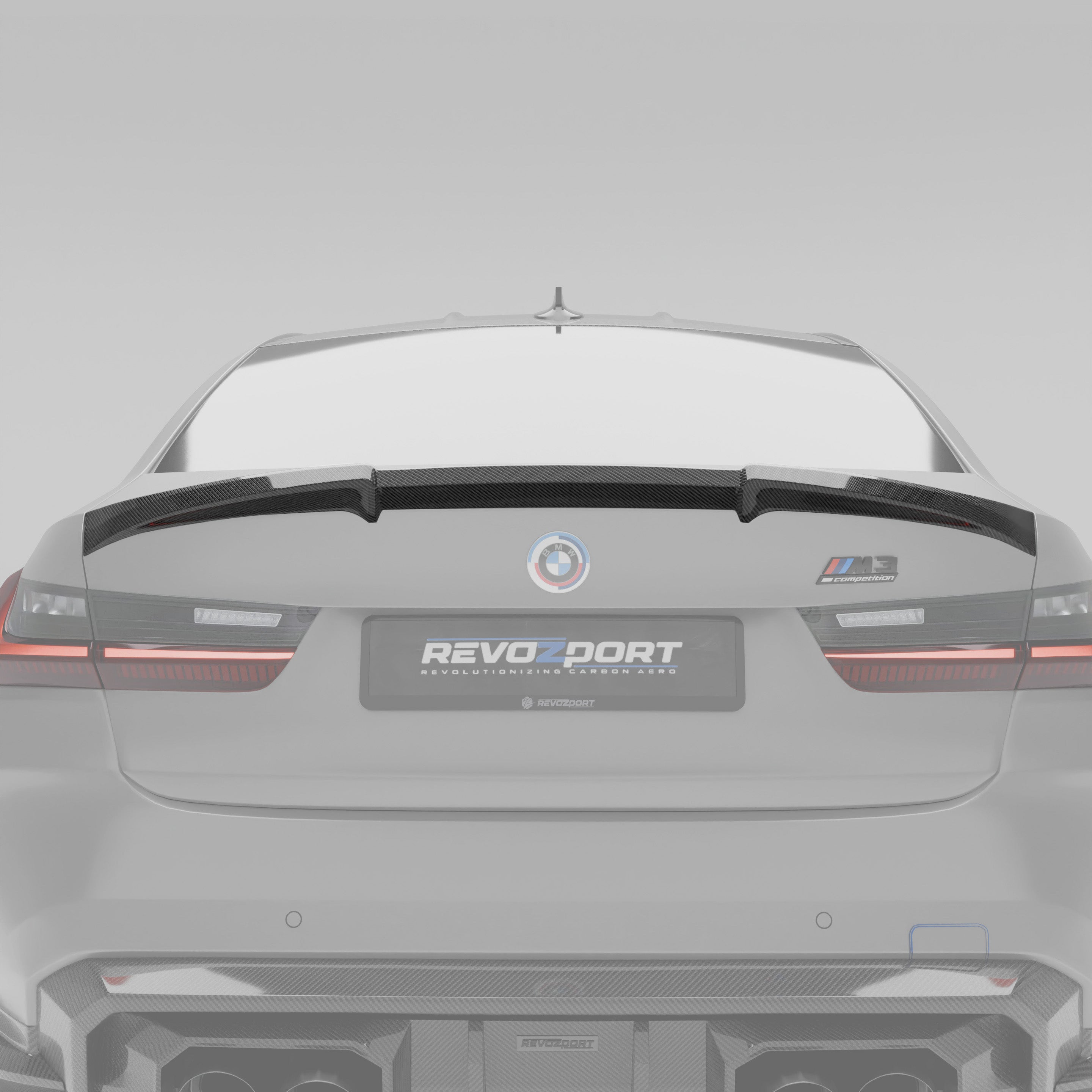 revozport-bmw-m3-g80-后备厢扰流板装车效果