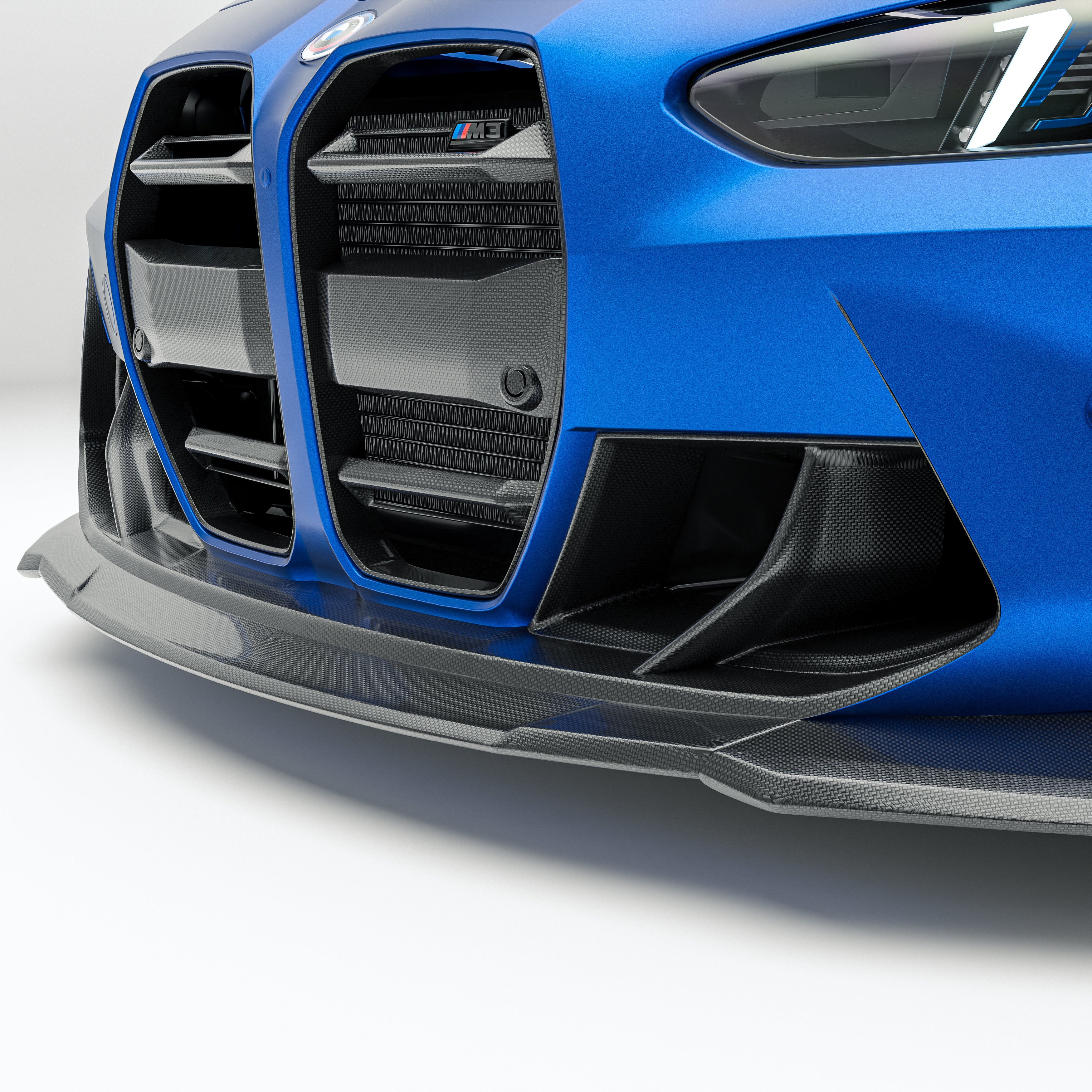 BMW M3 G80 Carbon Fiber Front Lip - Revozport