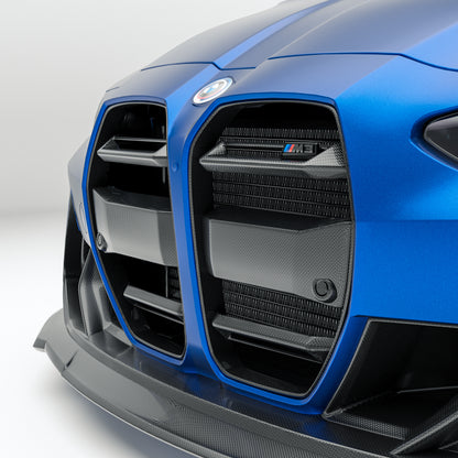 BMW M3 G80 Sedan Carbon Fiber Front Grill (without ACC) - Revozport