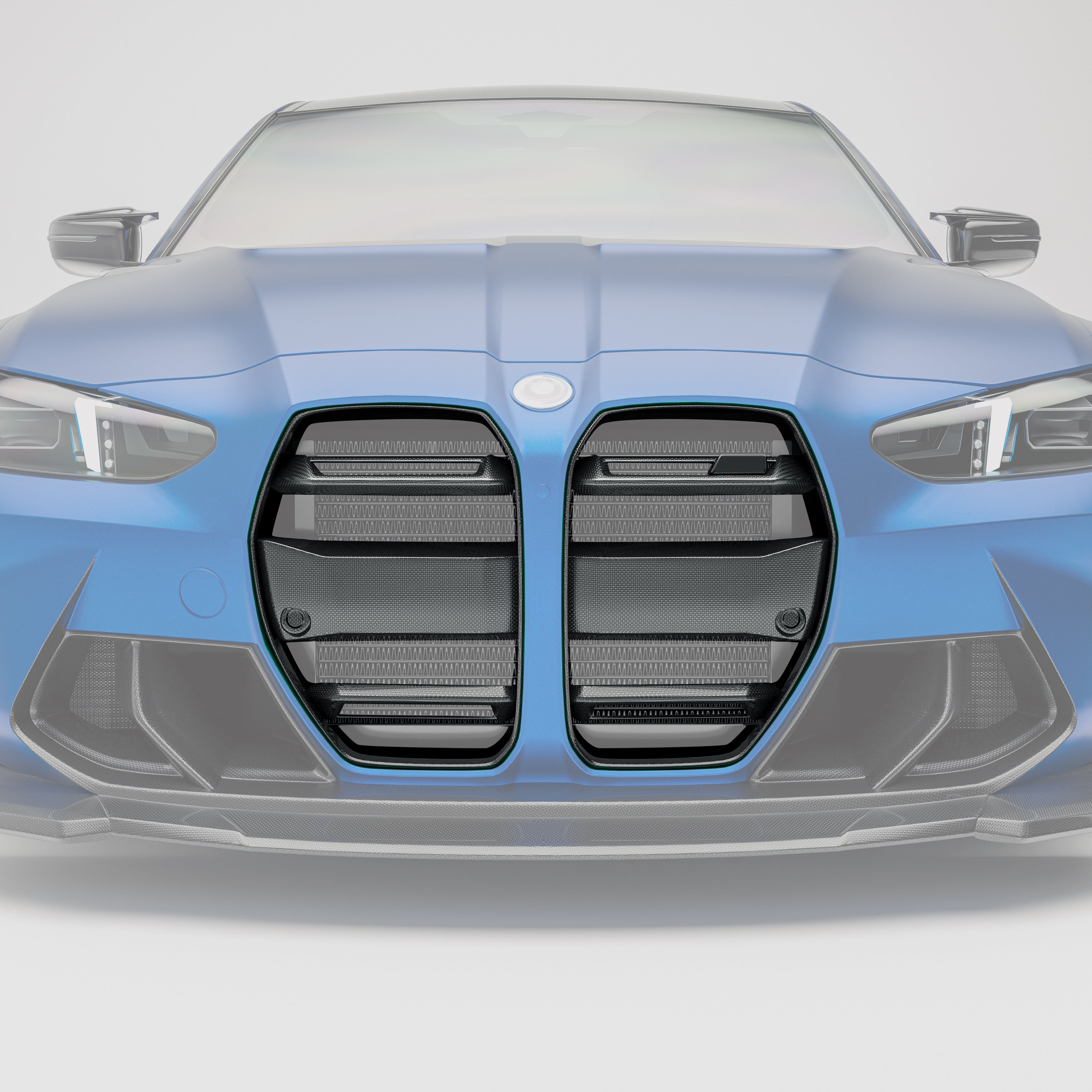 BMW M3 G80 Sedan Carbon Fiber Front Grill (without ACC) - Revozport