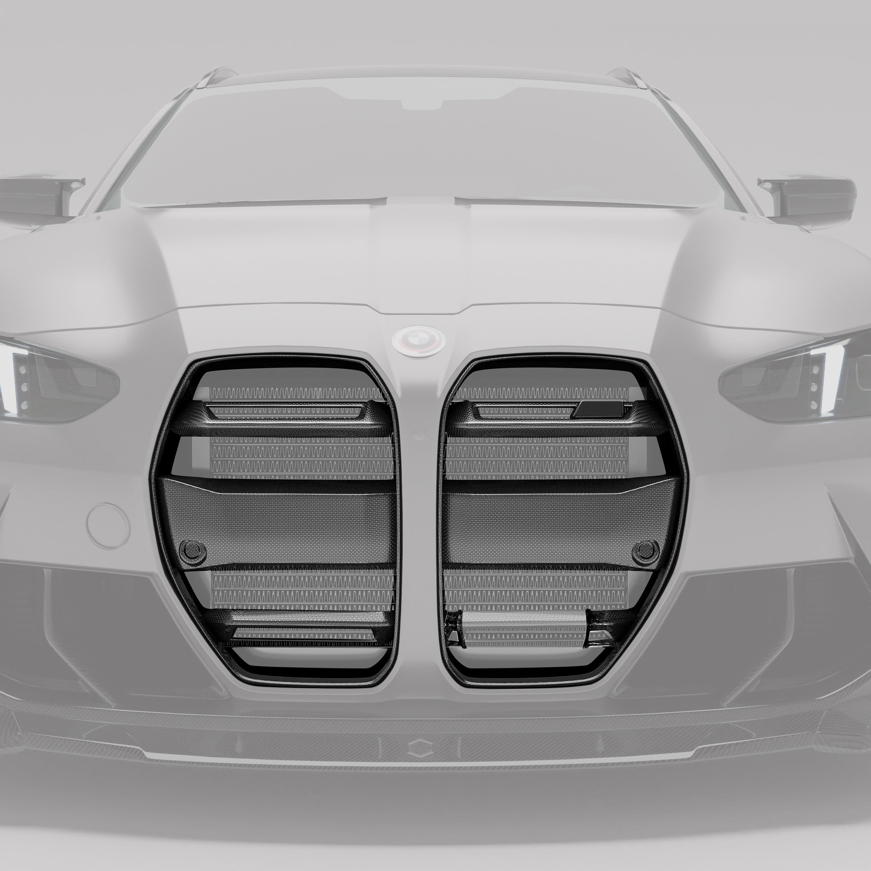 BMW M3 G81 Carbon Fiber Front Grill ( with ACC) - Revozport