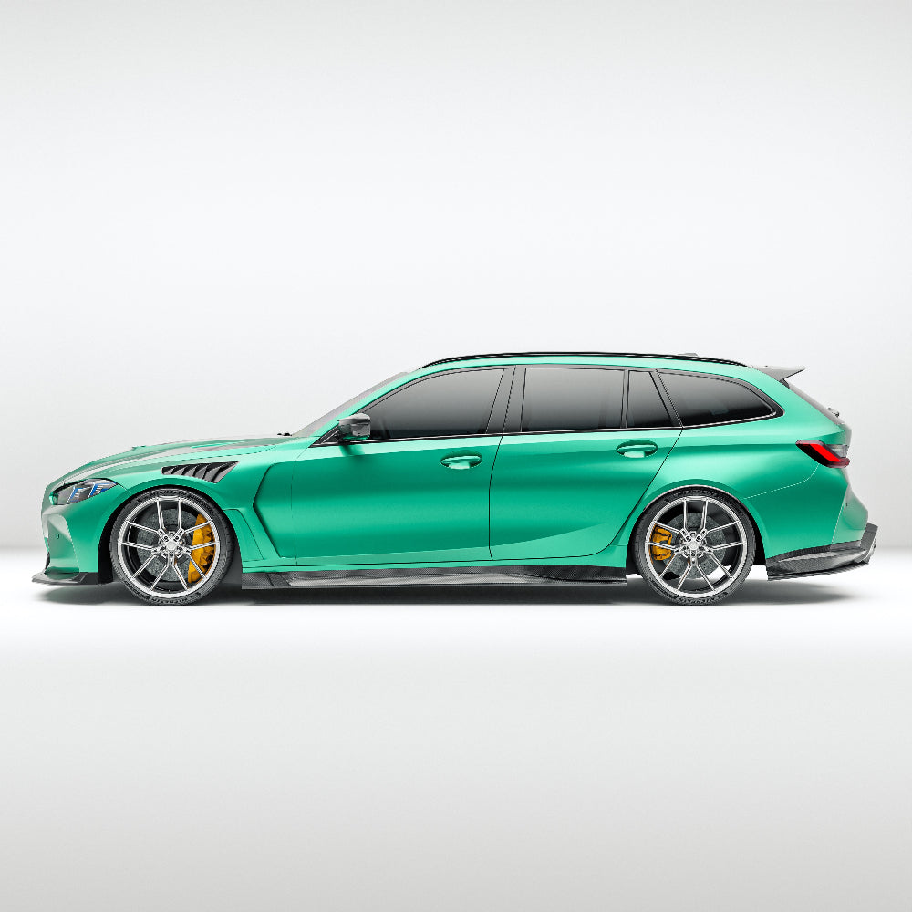 BMW M3 G81 Carbon Fiber Side Skirts - Revozport