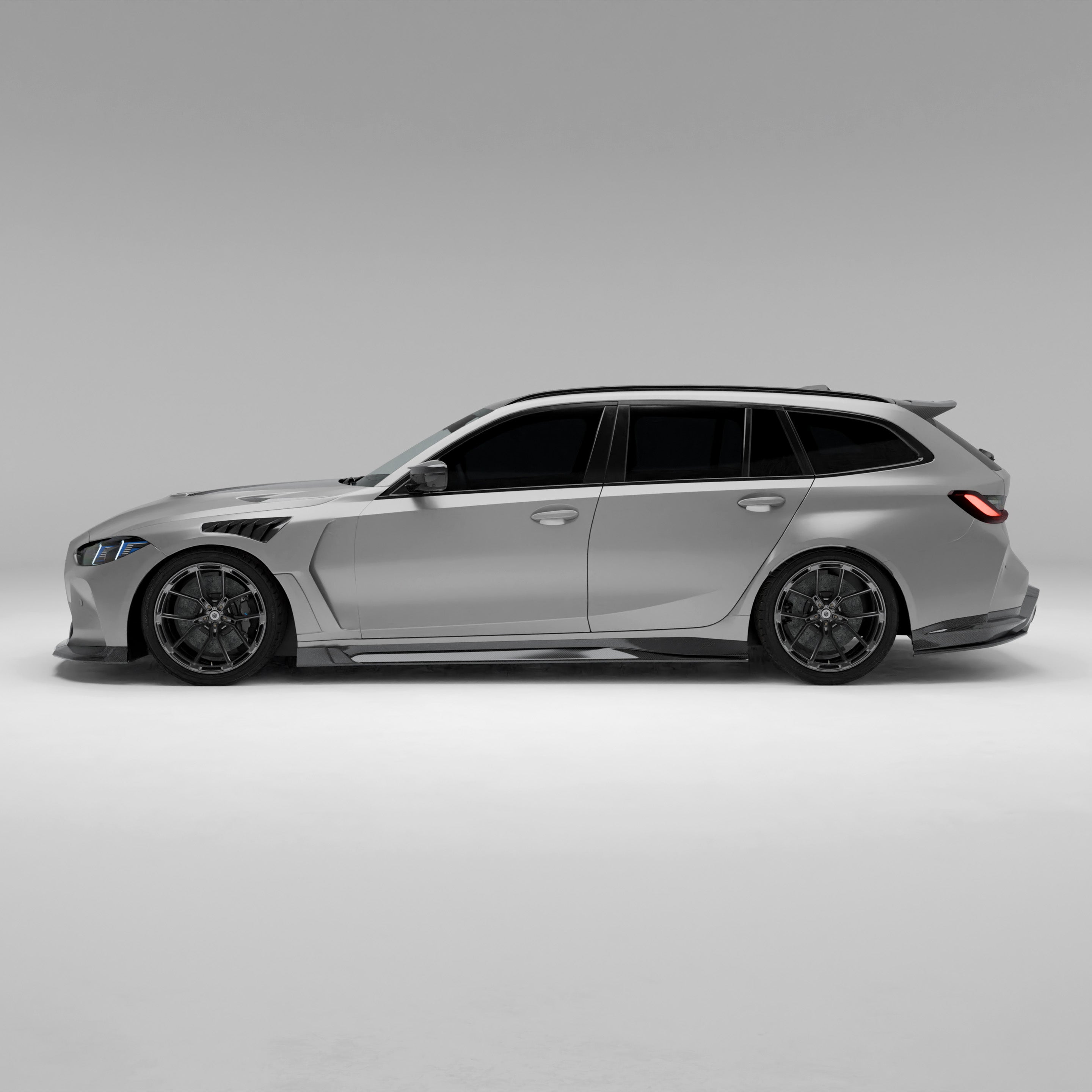 BMW M3 G81 Carbon Fiber Side Skirts - Revozport