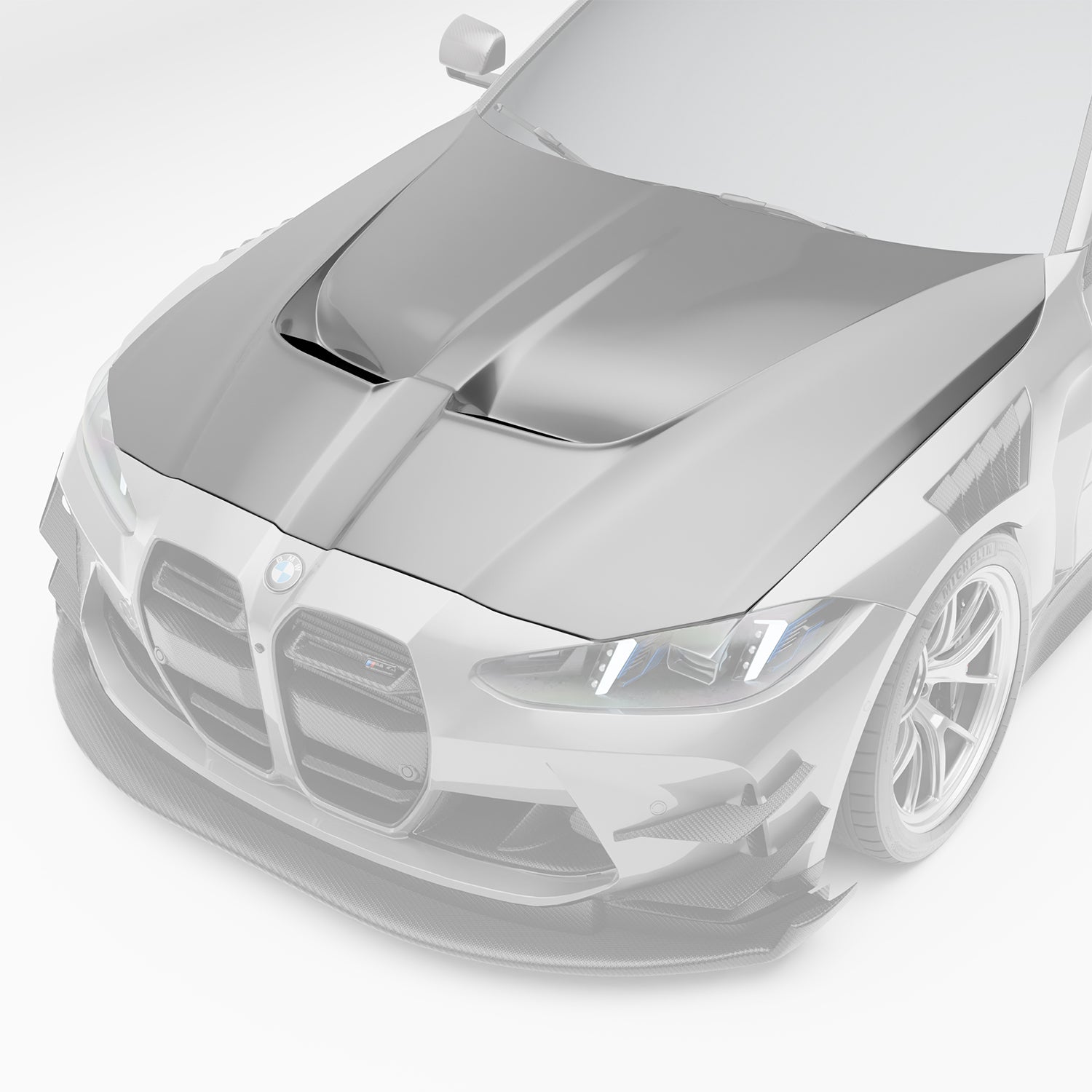 BMW M4 G82 碳纤维空气动力学发动机盖