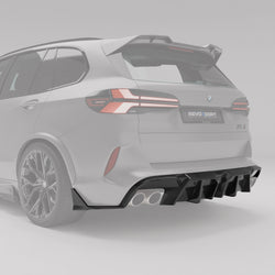 BMW X5M F95 LCI Carbon Fiber Rear Diffuser - Revozport