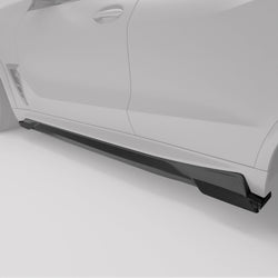 BMW X5M F95 LCI Carbon Fiber Side Skirts - Revozport