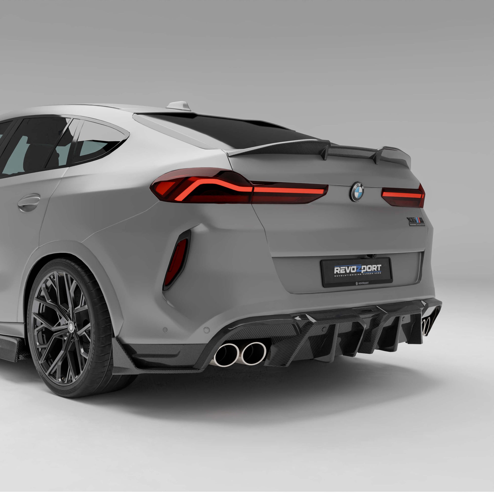 BMW X6M F96 LCI 碳纤维后扩散器